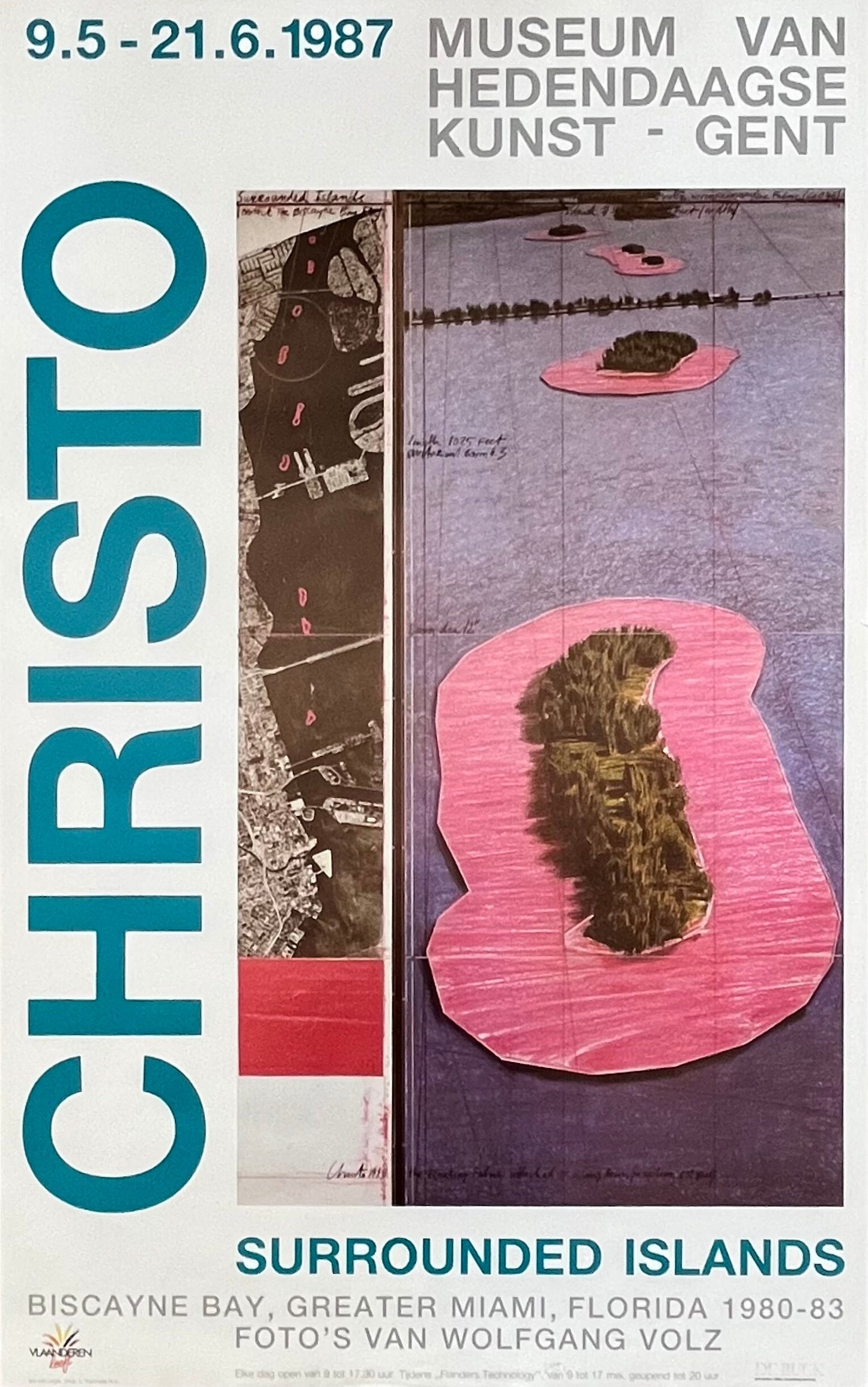 Christo original art poster - 21.7"×34.4" (55×87.5cm)
