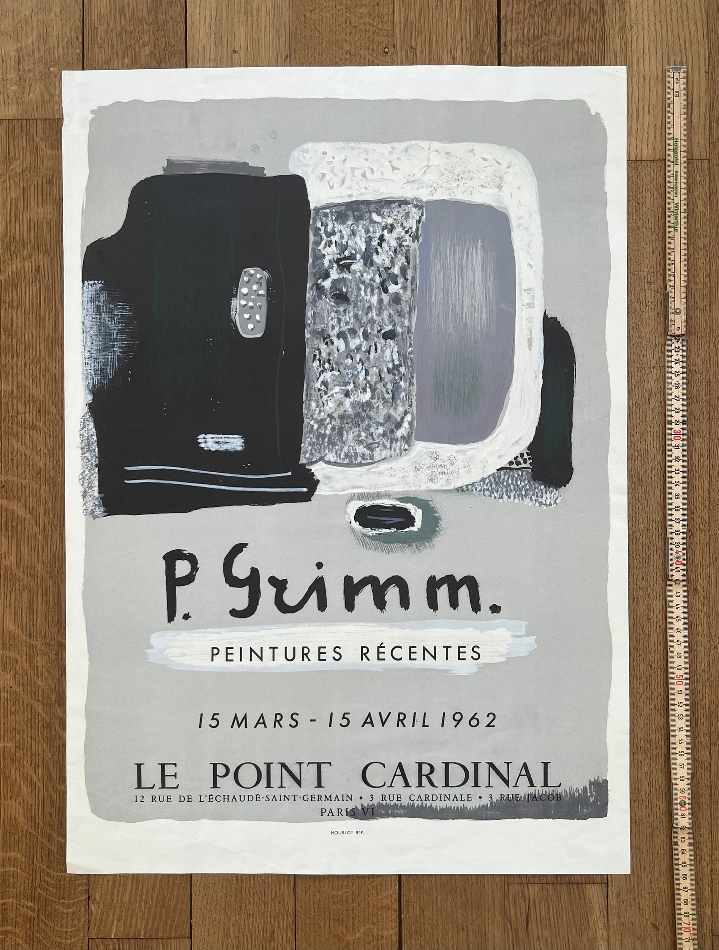 Pierre Grimm original art poster - 18.3"×26.1" (46.5×66.3cm)