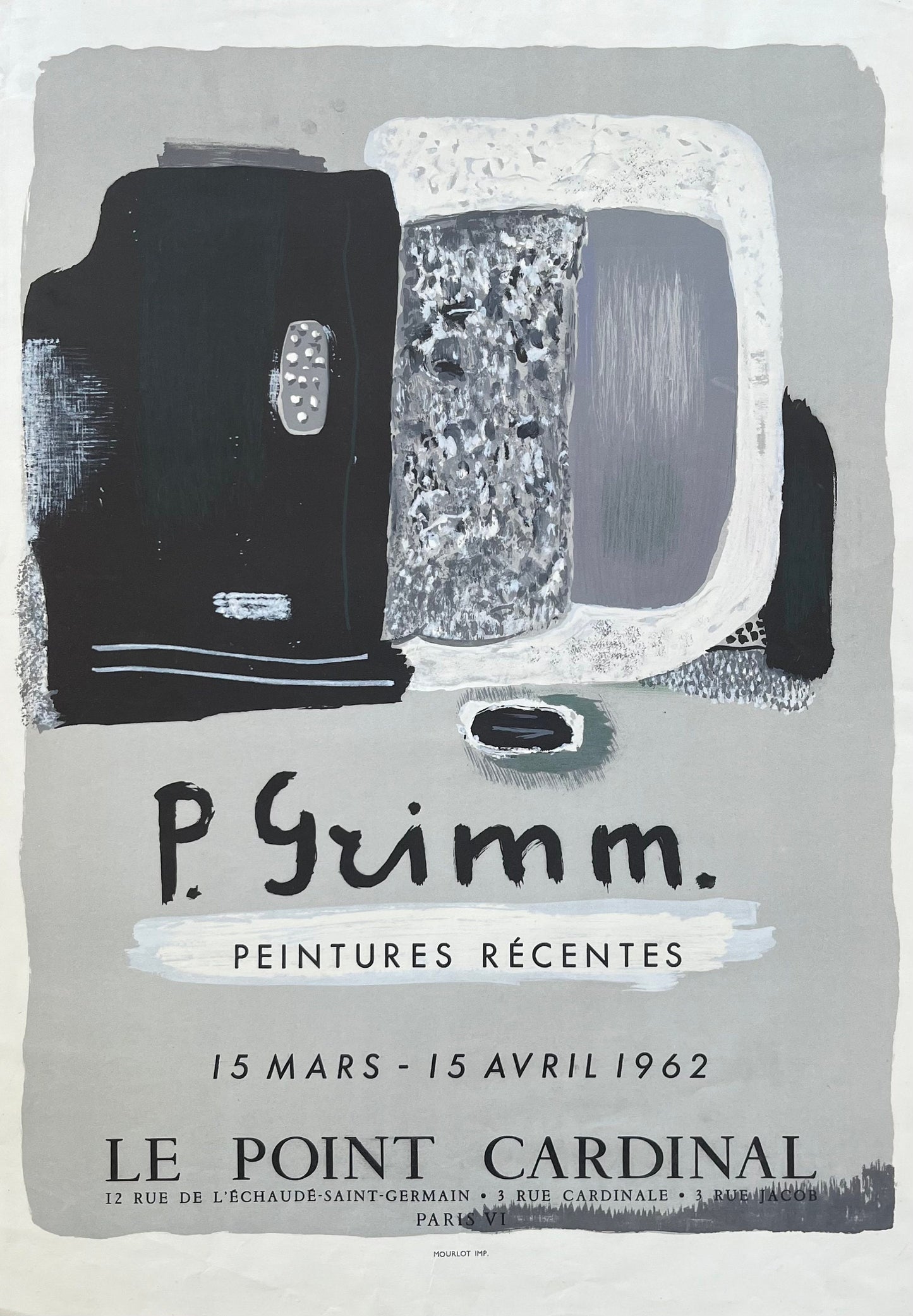 Pierre Grimm original art poster - 18.3"×26.1" (46.5×66.3cm)
