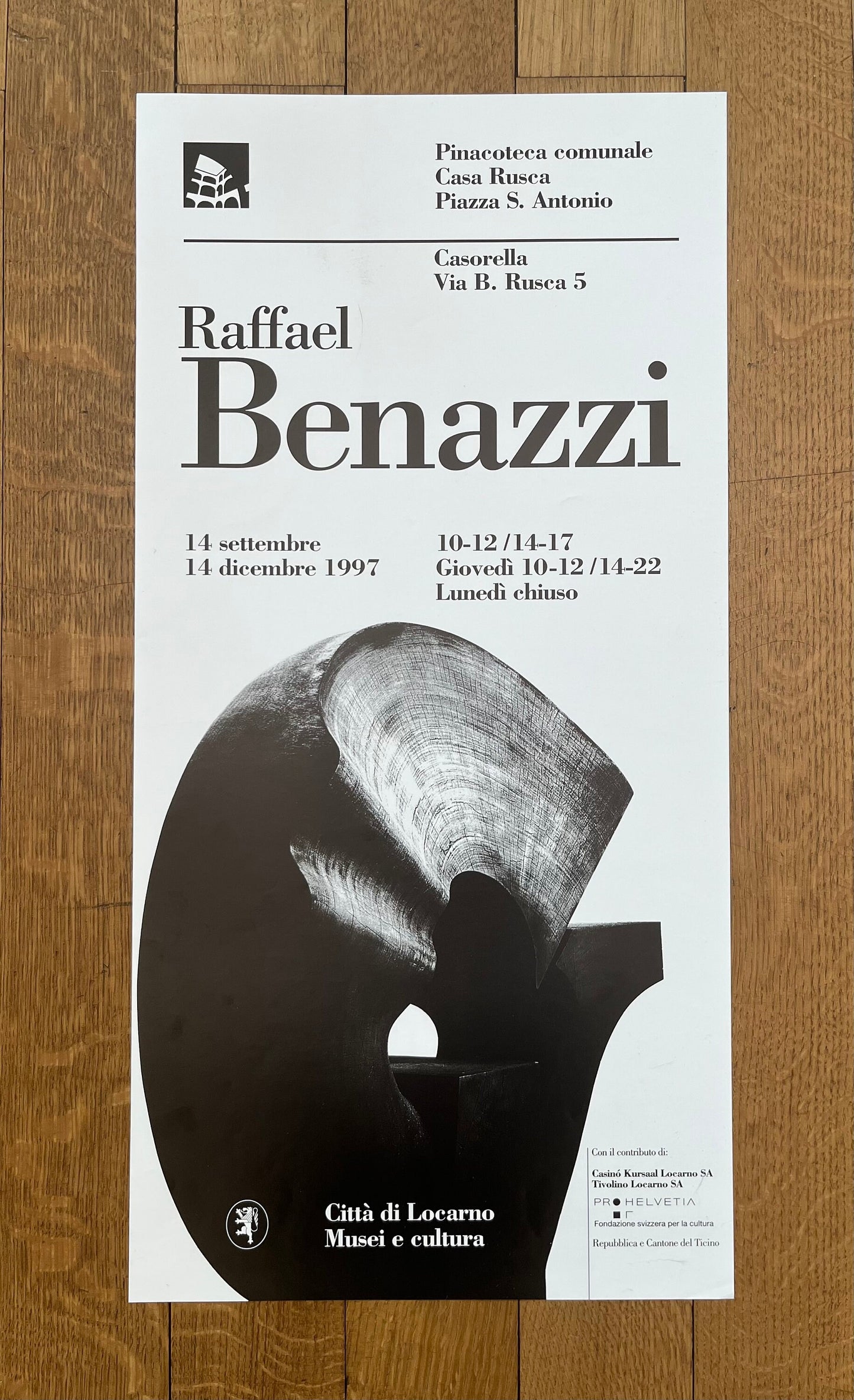 Raffael Benazzi original art poster - 11.7"×23.6" (29.7×60cm)