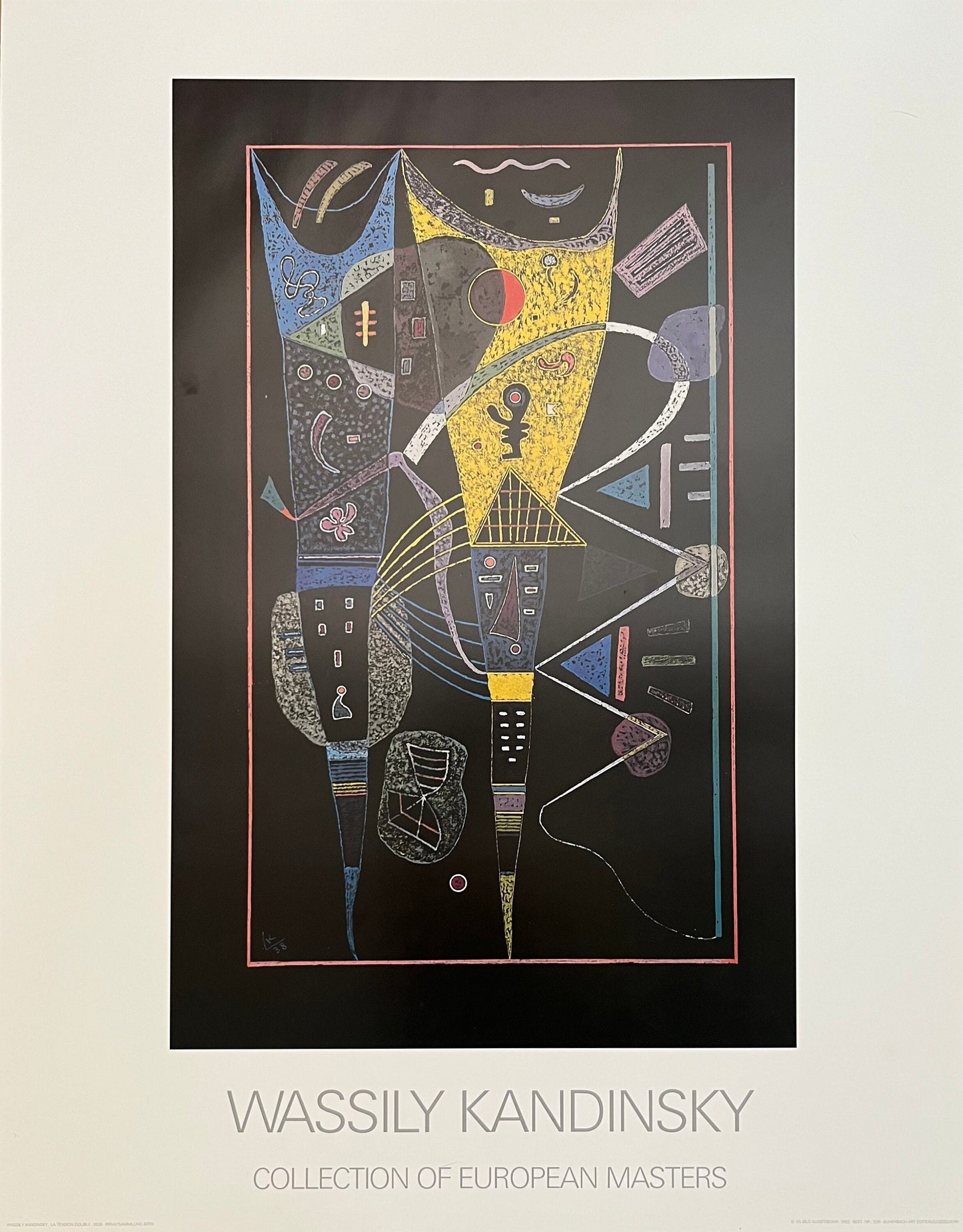 Wassily Kandinsky art exhibition poster - 27.6"×35.2" (70×89.4cm)