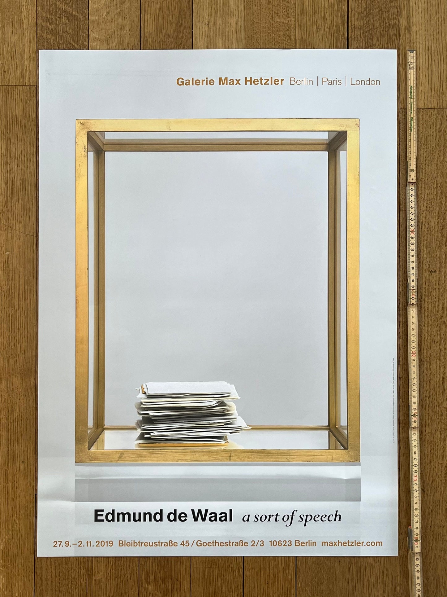 Edmund de Waal art poster - 23.4"×32.9" (59.5×83.5cm)