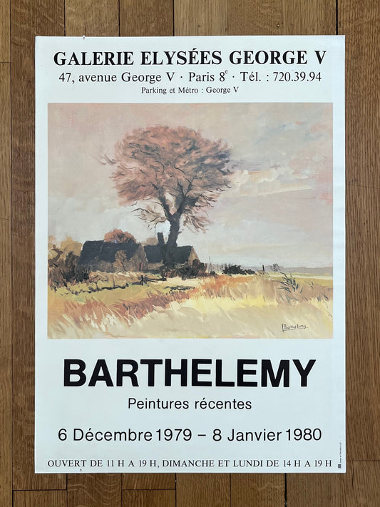 Gerard Barthelemy original art poster - 19.3"×27.2" (49×69cm)