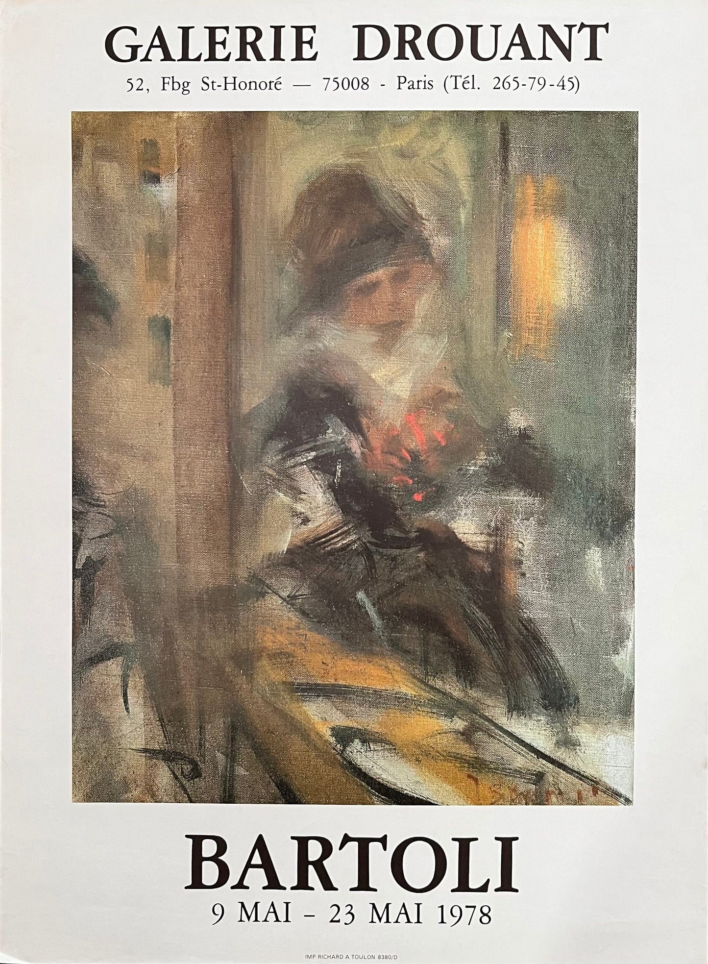 Bartoli original art poster - 19.2"×26.1" (48.7×66.3cm)