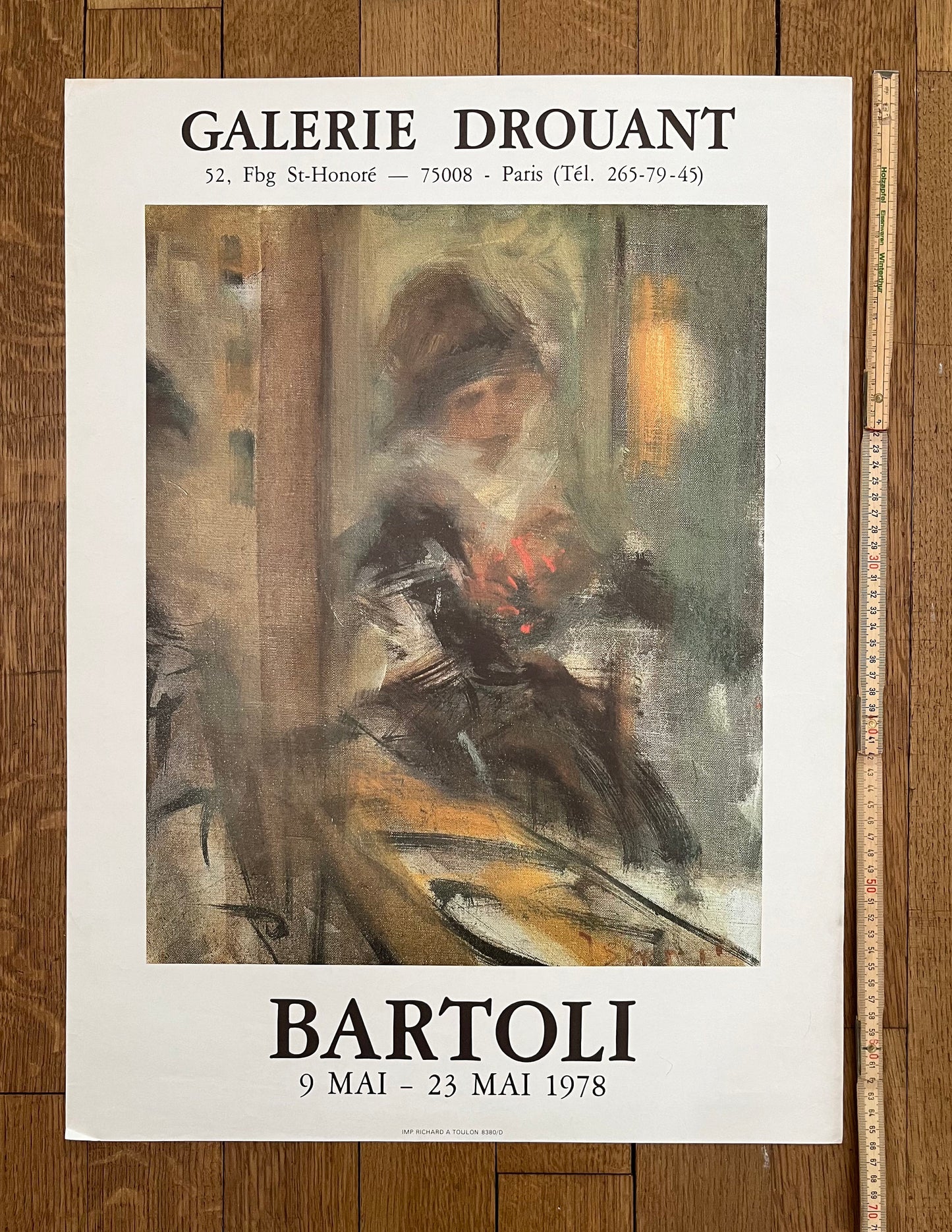 Bartoli original art poster - 19.2"×26.1" (48.7×66.3cm)