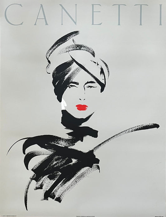 Michel Canetti original art poster - 26.0"×33.9" (66×86cm)