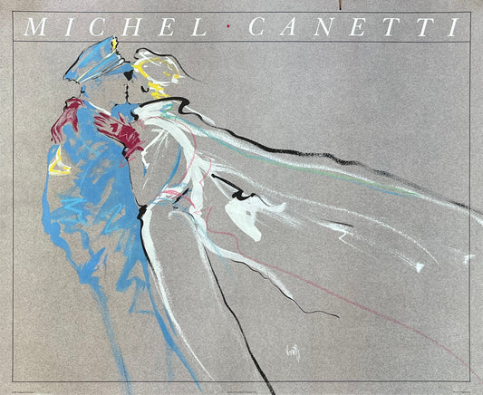 Michel Canetti original art poster - 31.5"×25.6" (80×65cm)