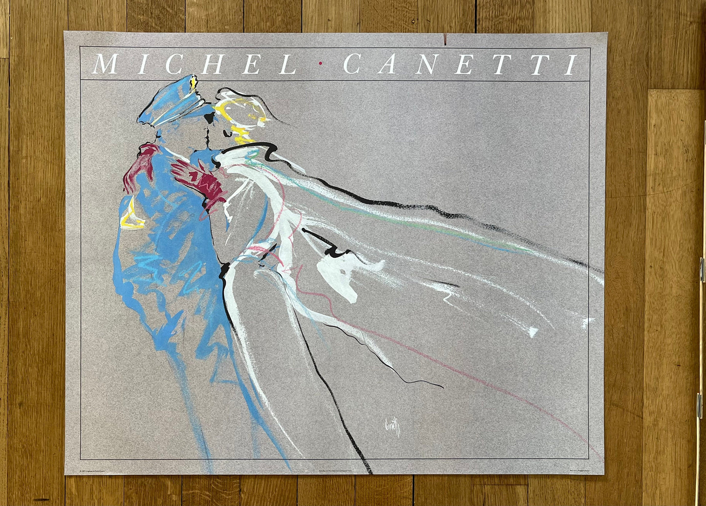 Michel Canetti original art poster - 31.5"×25.6" (80×65cm)