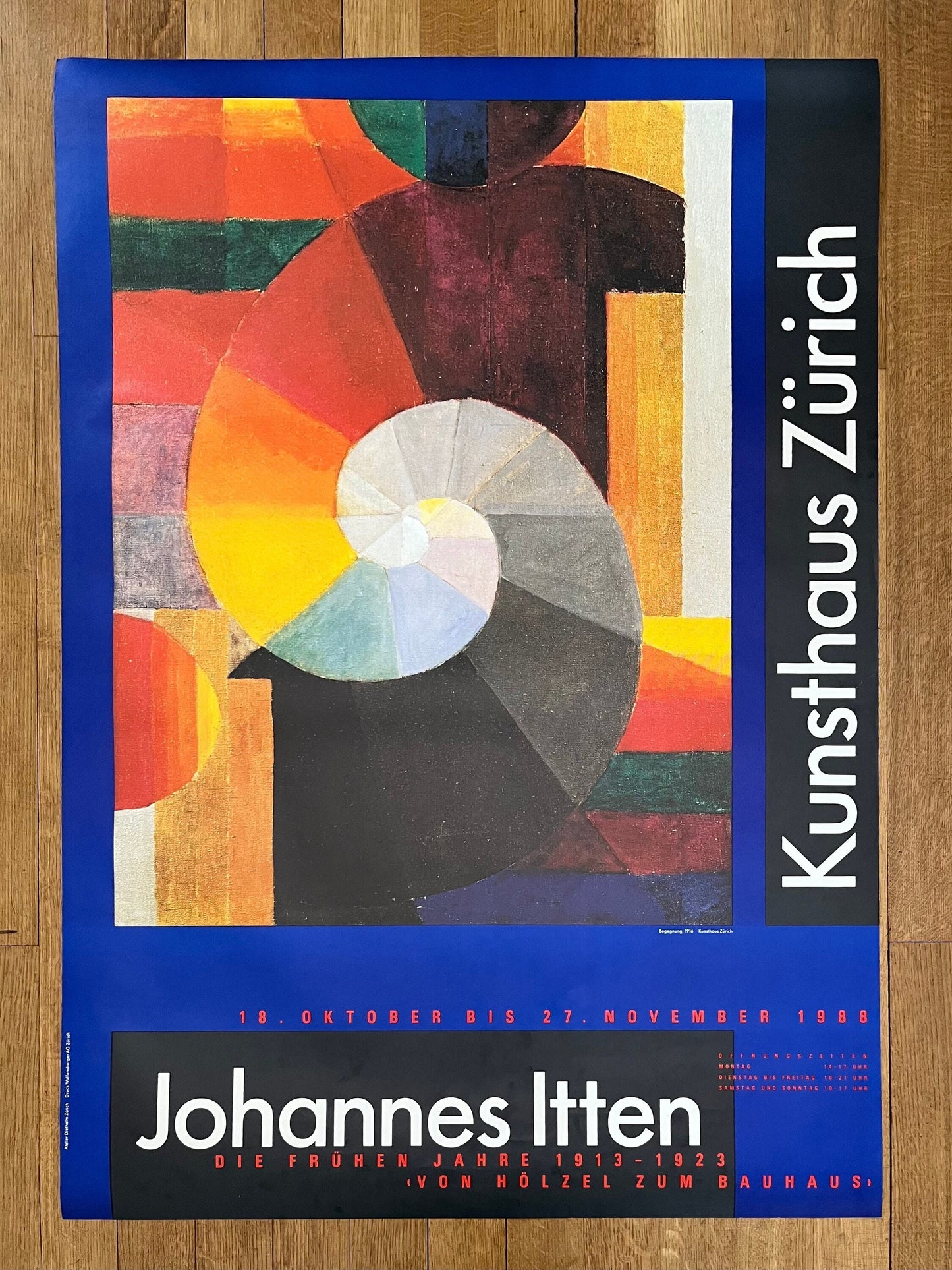 Johannes Itten original art poster - 35.6"×50.4" (90.5×128cm)