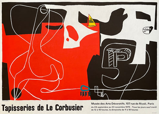 Le Corbusier original art poster - 18.9"×26.4" (48×67cm)