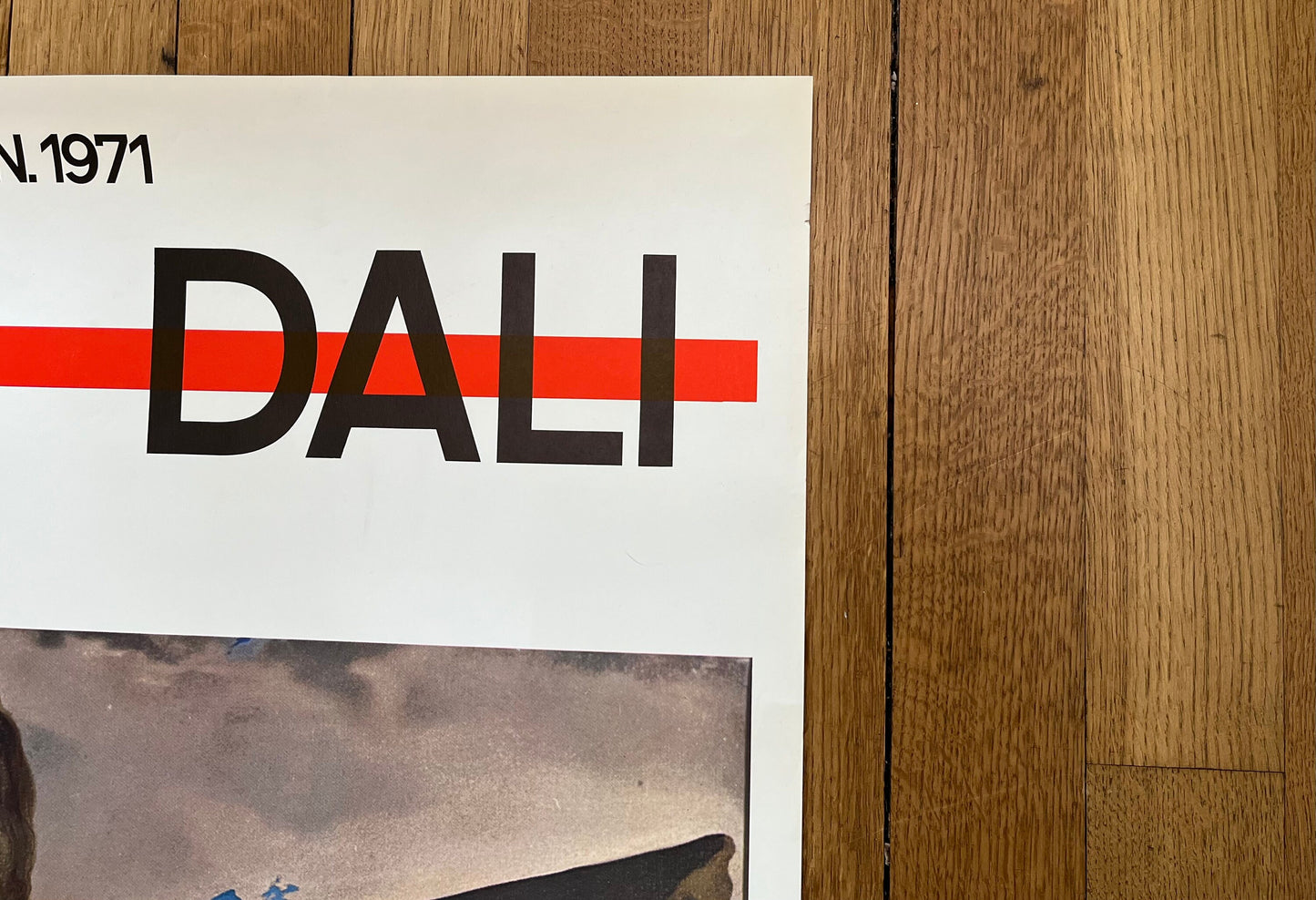 Dali original art poster - 32.7"×45.7" (83×116cm)