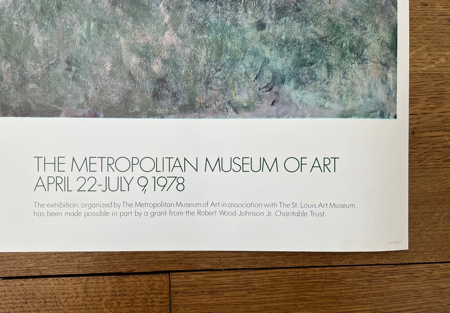 Claude Monet original art poster - 49.0"×27.6" (124.5×70cm)