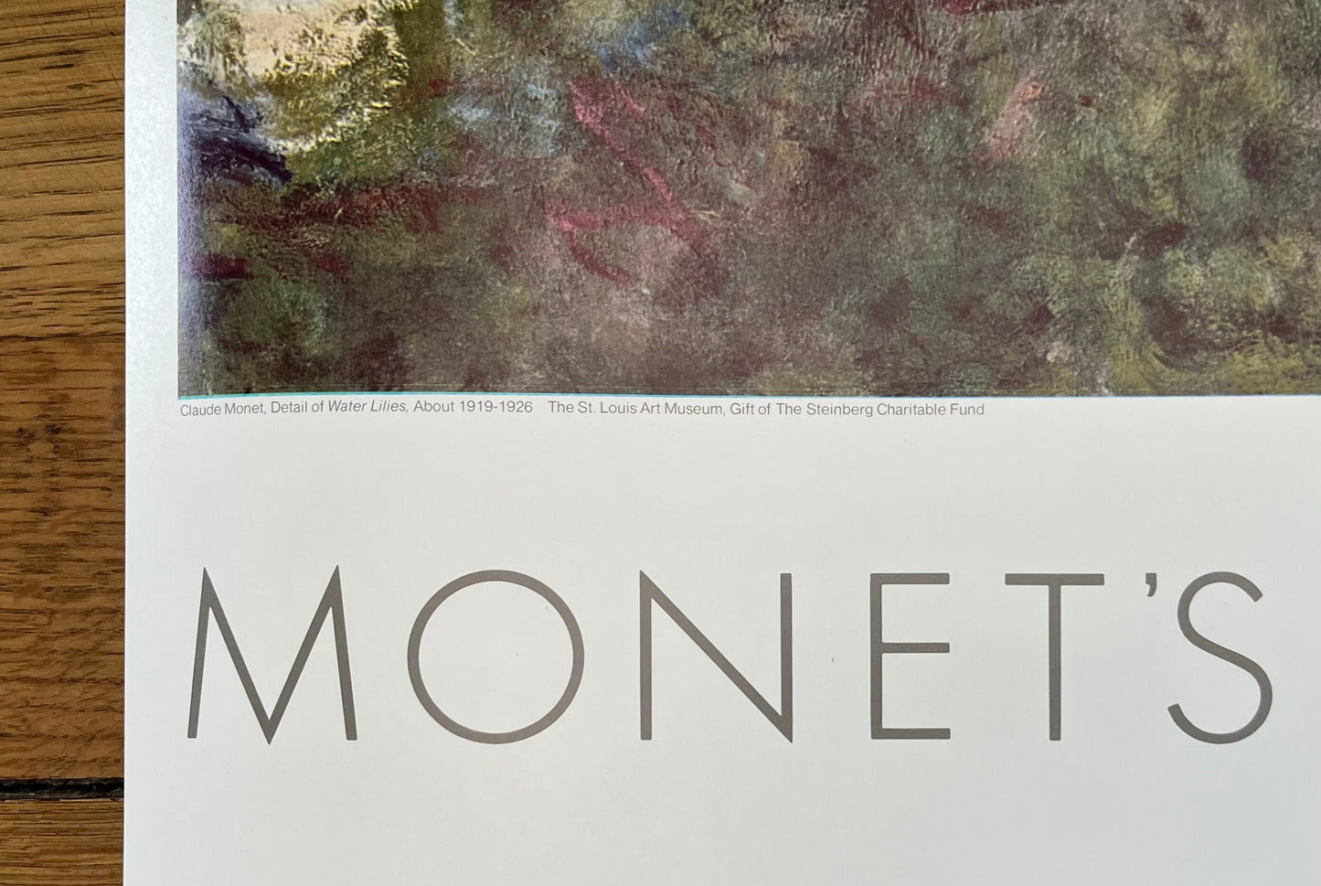 Claude Monet original art poster - 49.0"×27.6" (124.5×70cm)