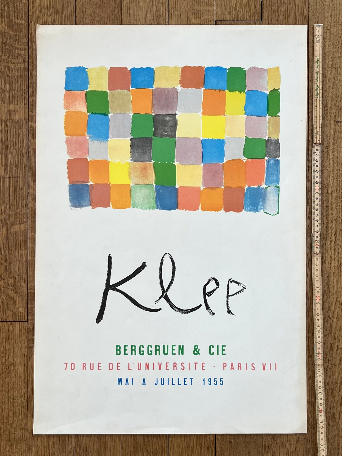 Paul Klee original art poster - 19.7"×29.3" (50×74.5cm)