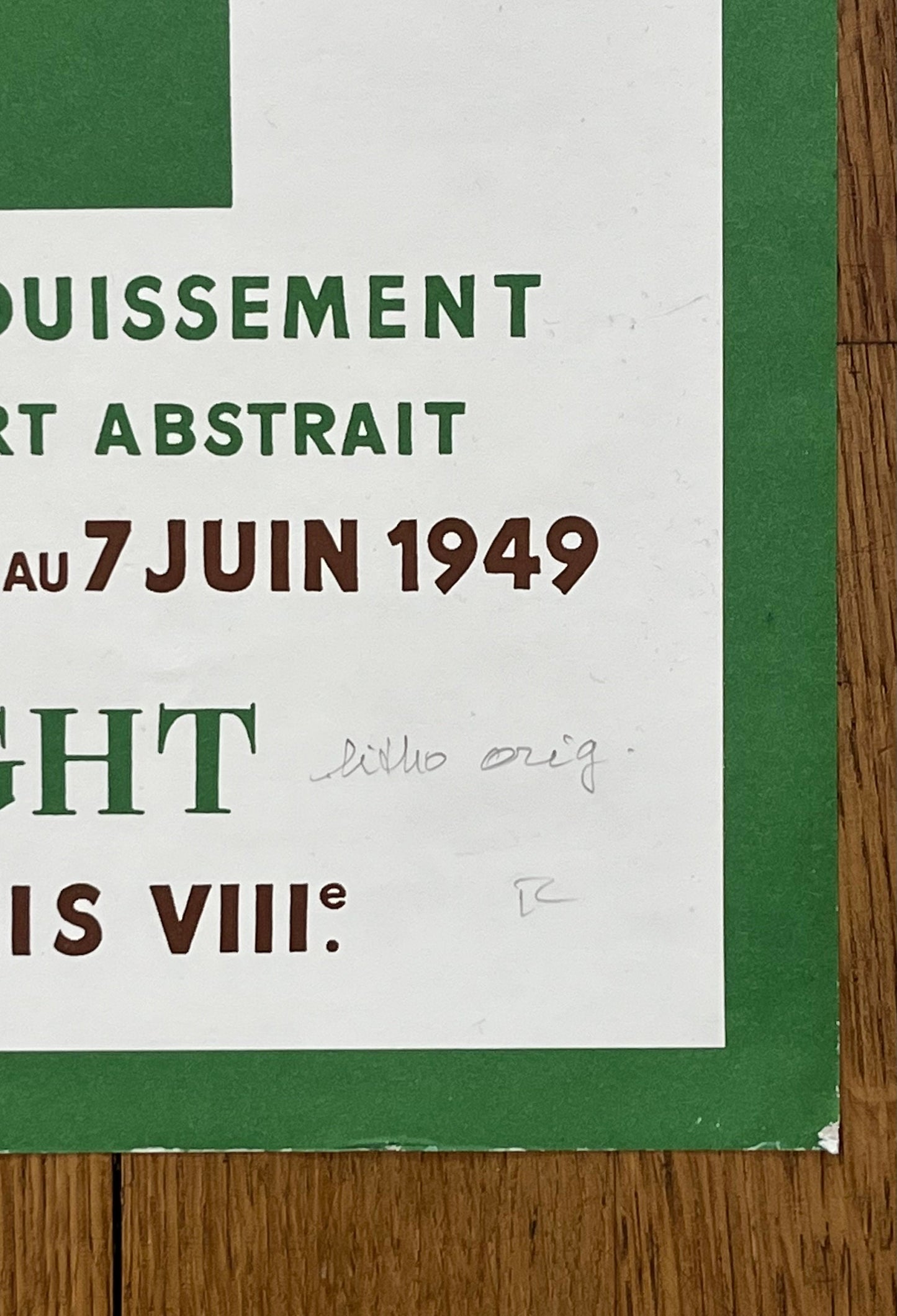 Hans Arp art exhibition poster - 18.5"×25.2" (47×64cm)