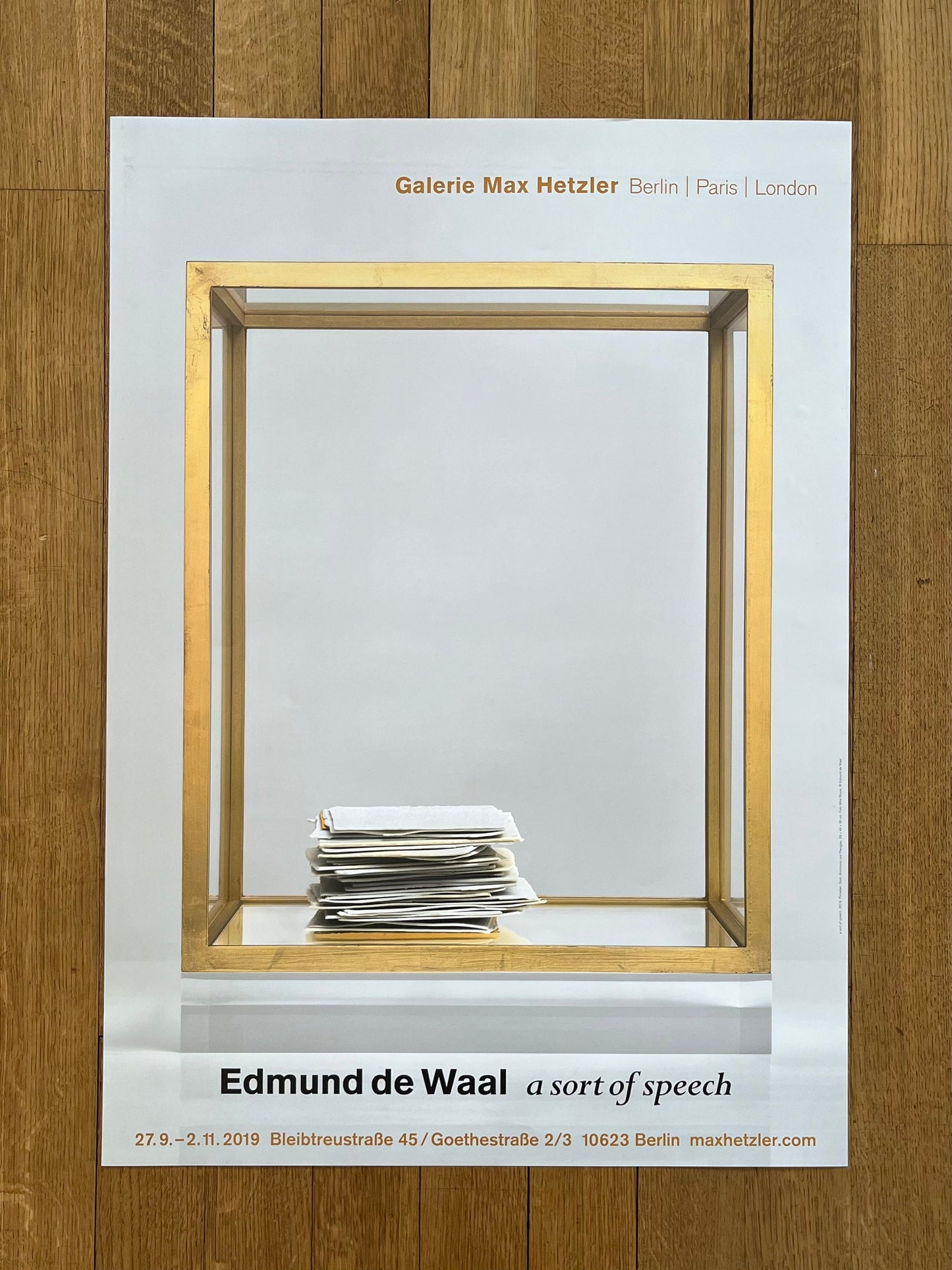 Edmund de Waal art poster - 23.4"×32.9" (59.5×83.5cm)