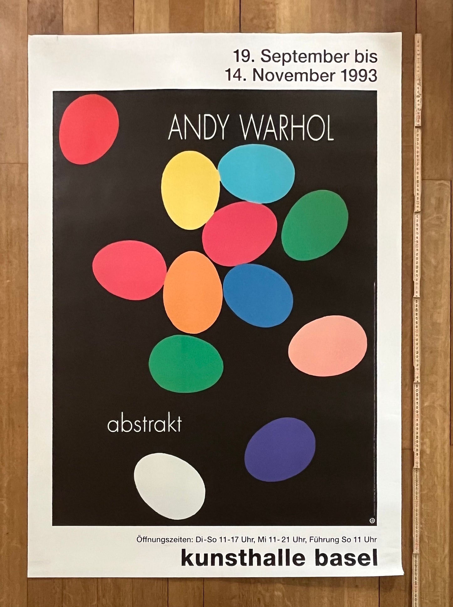Andy Warhol Art Poster used - 35.6"×50.4" (90.5×128cm)