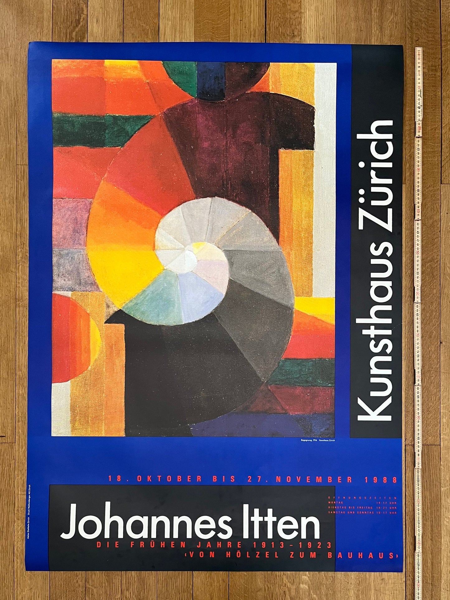 Johannes Itten original art poster - 35.6"×50.4" (90.5×128cm)