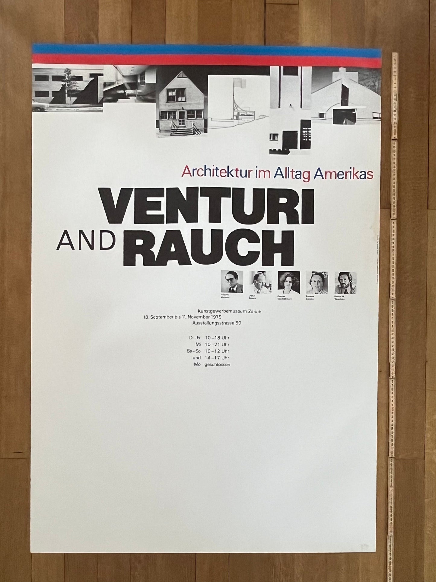 Venturi and Rauch original art exhibition poster - 35.6"×50.4" (90.5×128cm)
