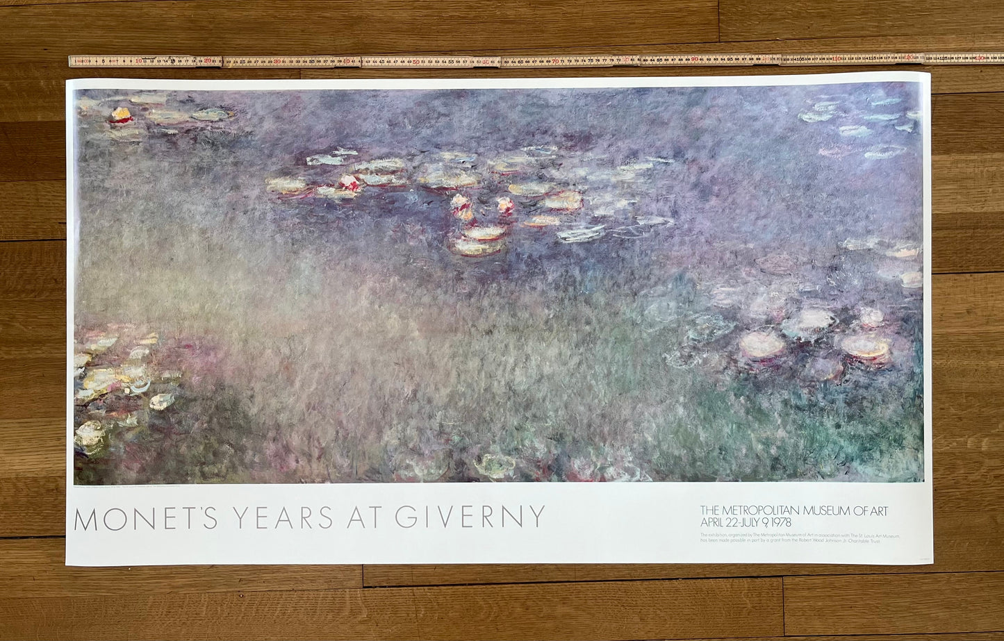 Claude Monet original art poster - 49.0"×27.6" (124.5×70cm)
