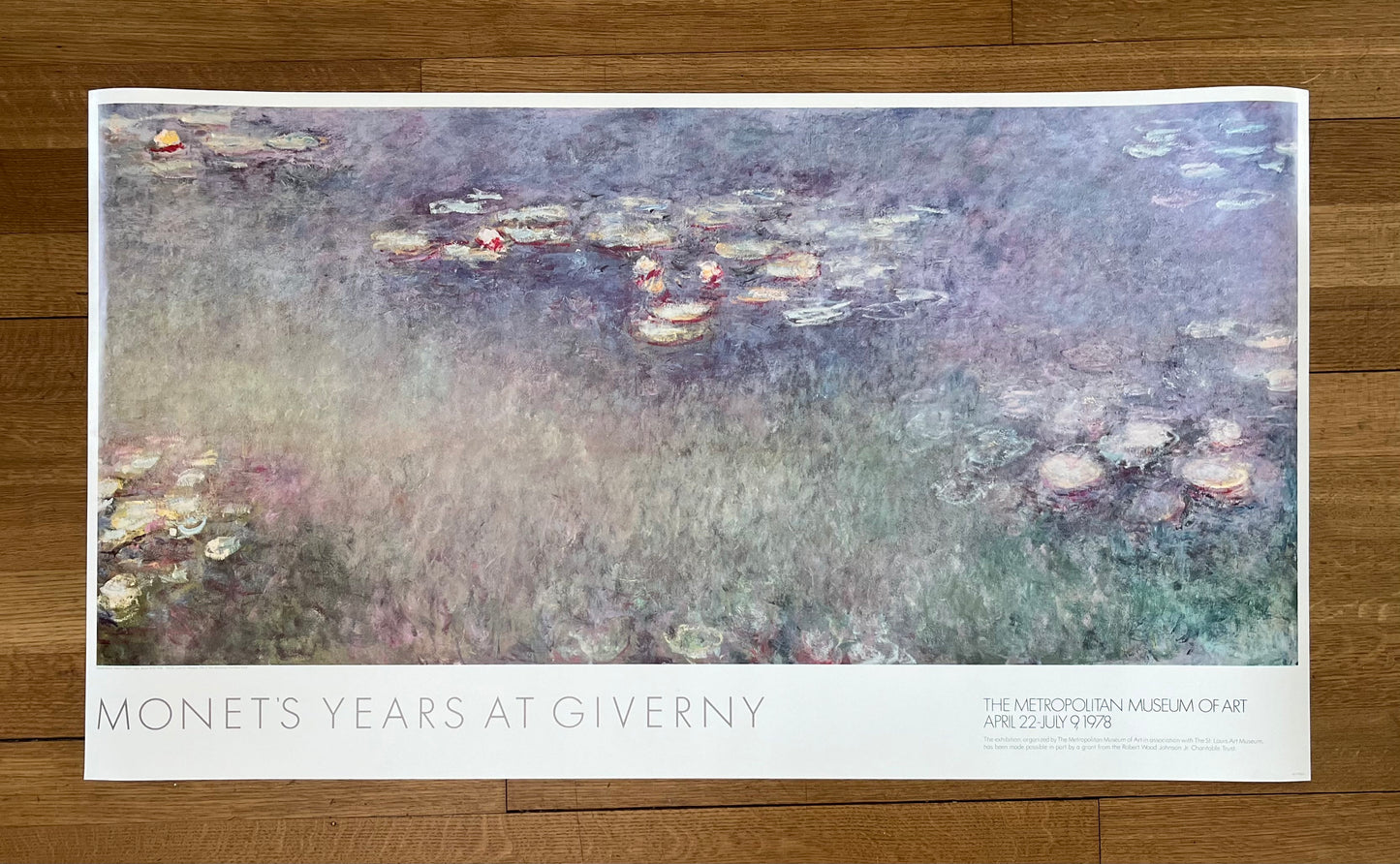 Claude Monet original art poster - 49.0"×27.6" (124.5×70cm)
