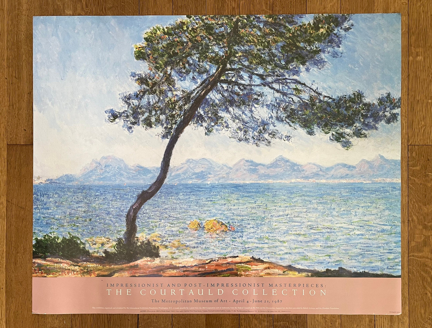 Claude Monet original art poster - 37.0"×30.1" (94×76.5cm)