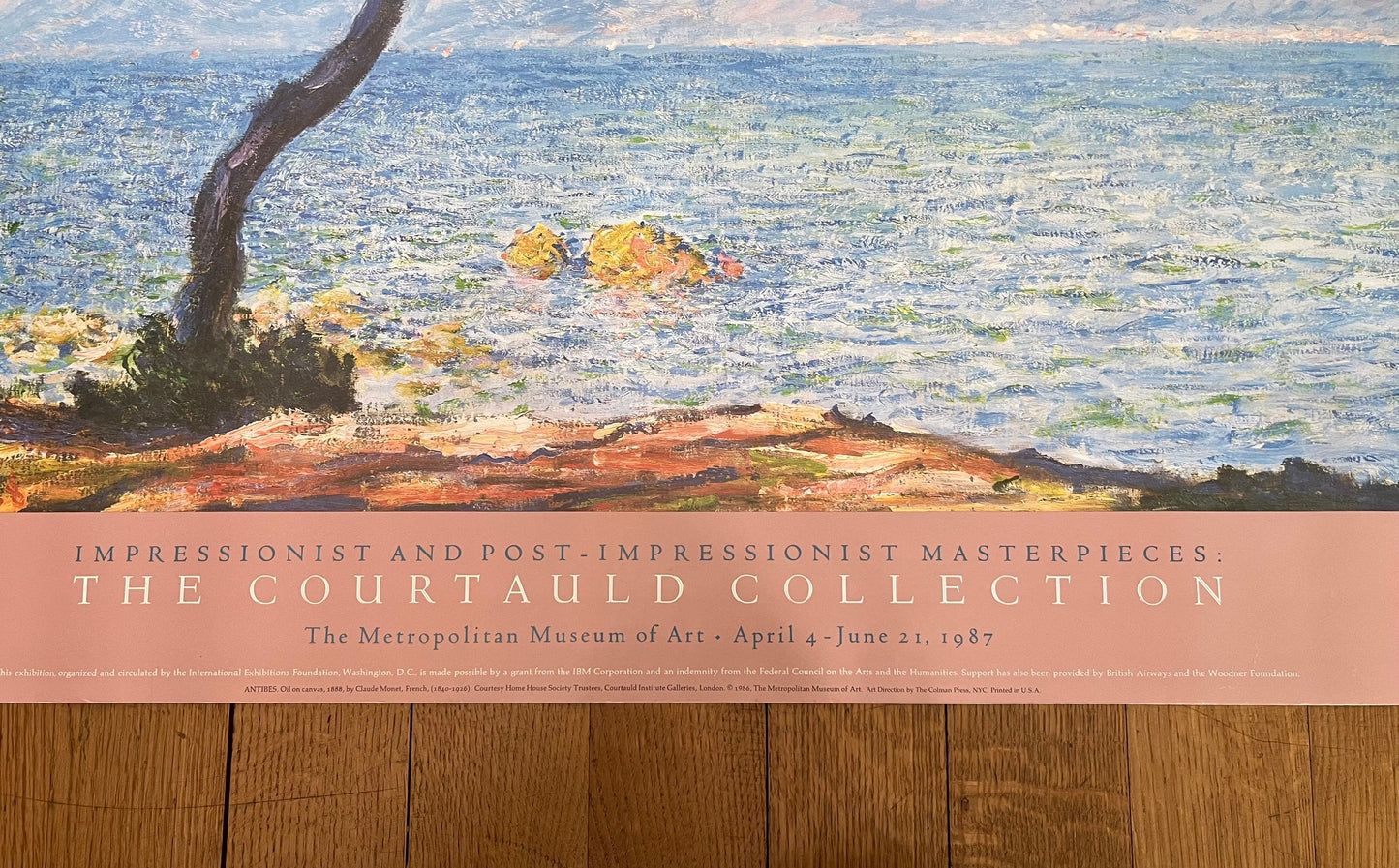 Claude Monet original art poster - 37.0"×30.1" (94×76.5cm)