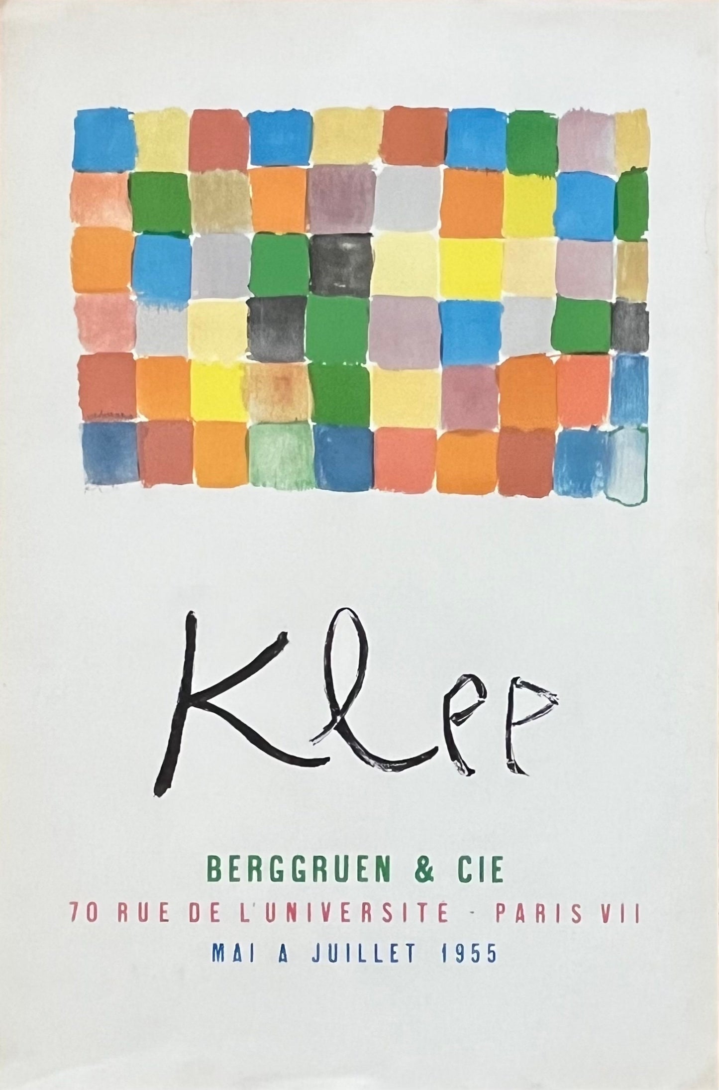 Paul Klee original art poster - 19.7"×29.3" (50×74.5cm)