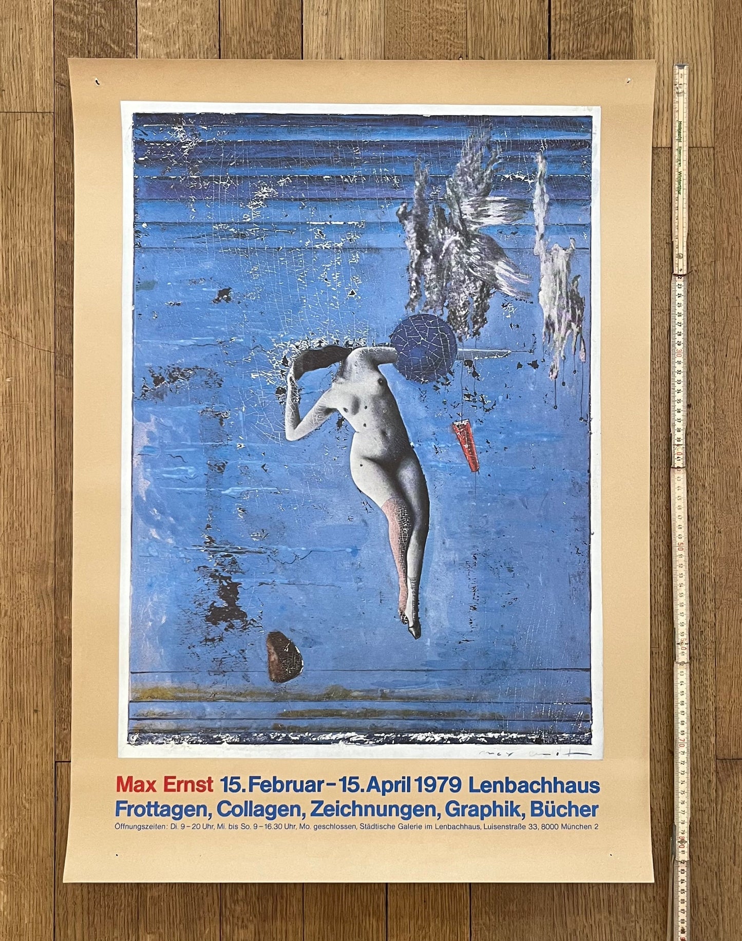 Max Ernst original art poster - 23.6"×33.1" (60×84cm)