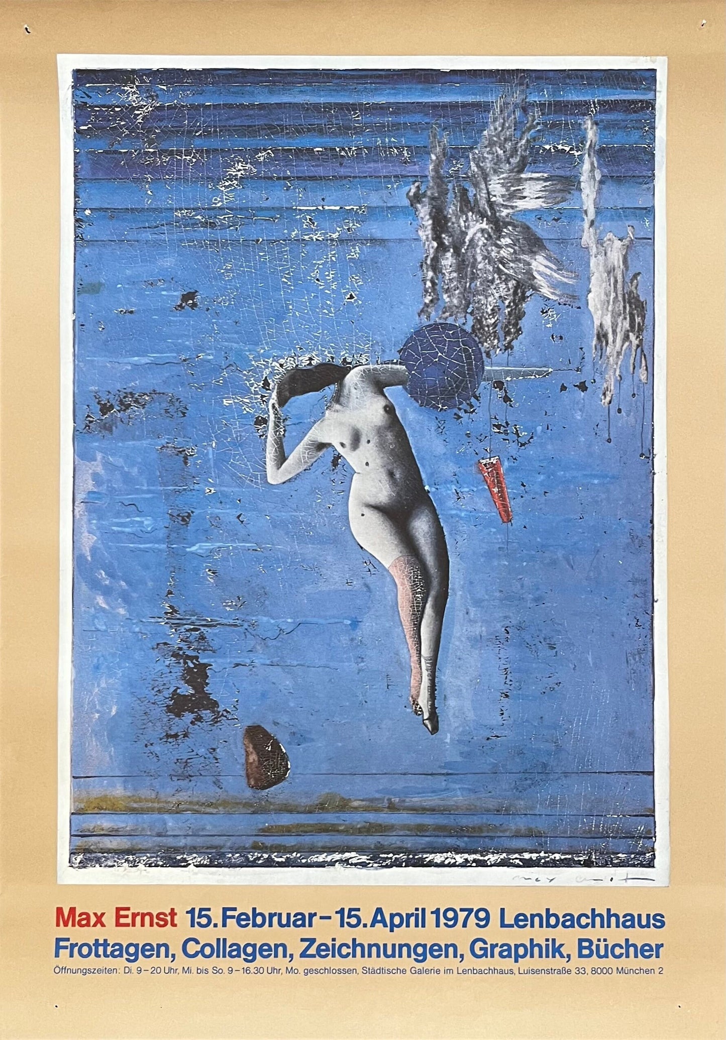 Max Ernst original art poster - 23.6"×33.1" (60×84cm)