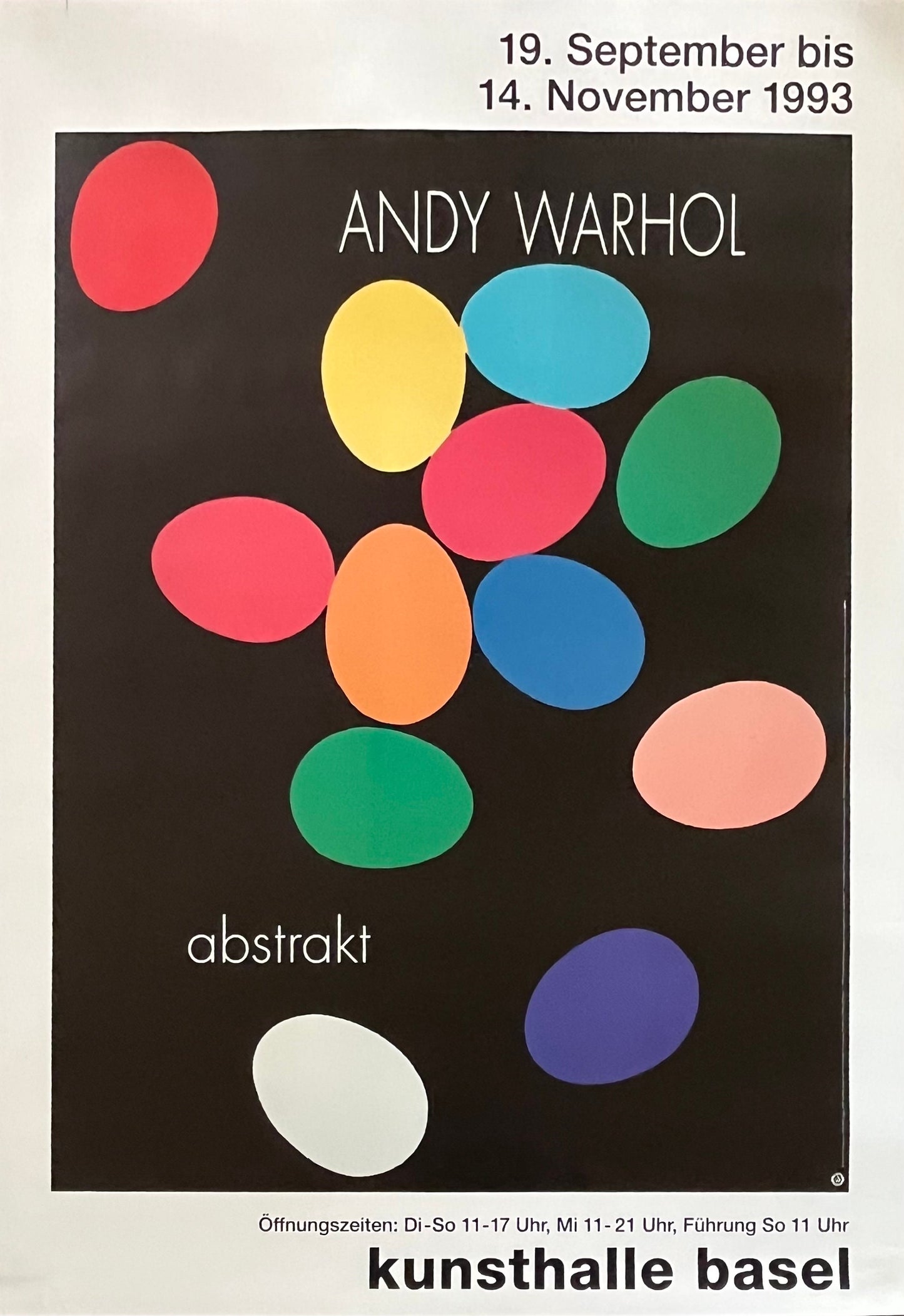 Andy Warhol Art Poster used - 35.6"×50.4" (90.5×128cm)