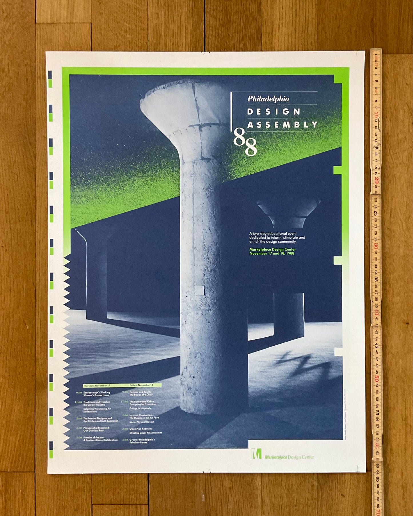 Philadelphia Design Assembly art poster - 18.9"×25.2" (48×64cm)