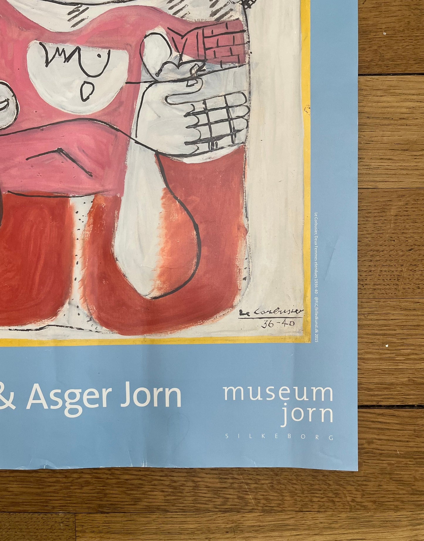 Le Corbusier & Asger Jorn original art poster - 27.6"×23.6" (70×60cm)