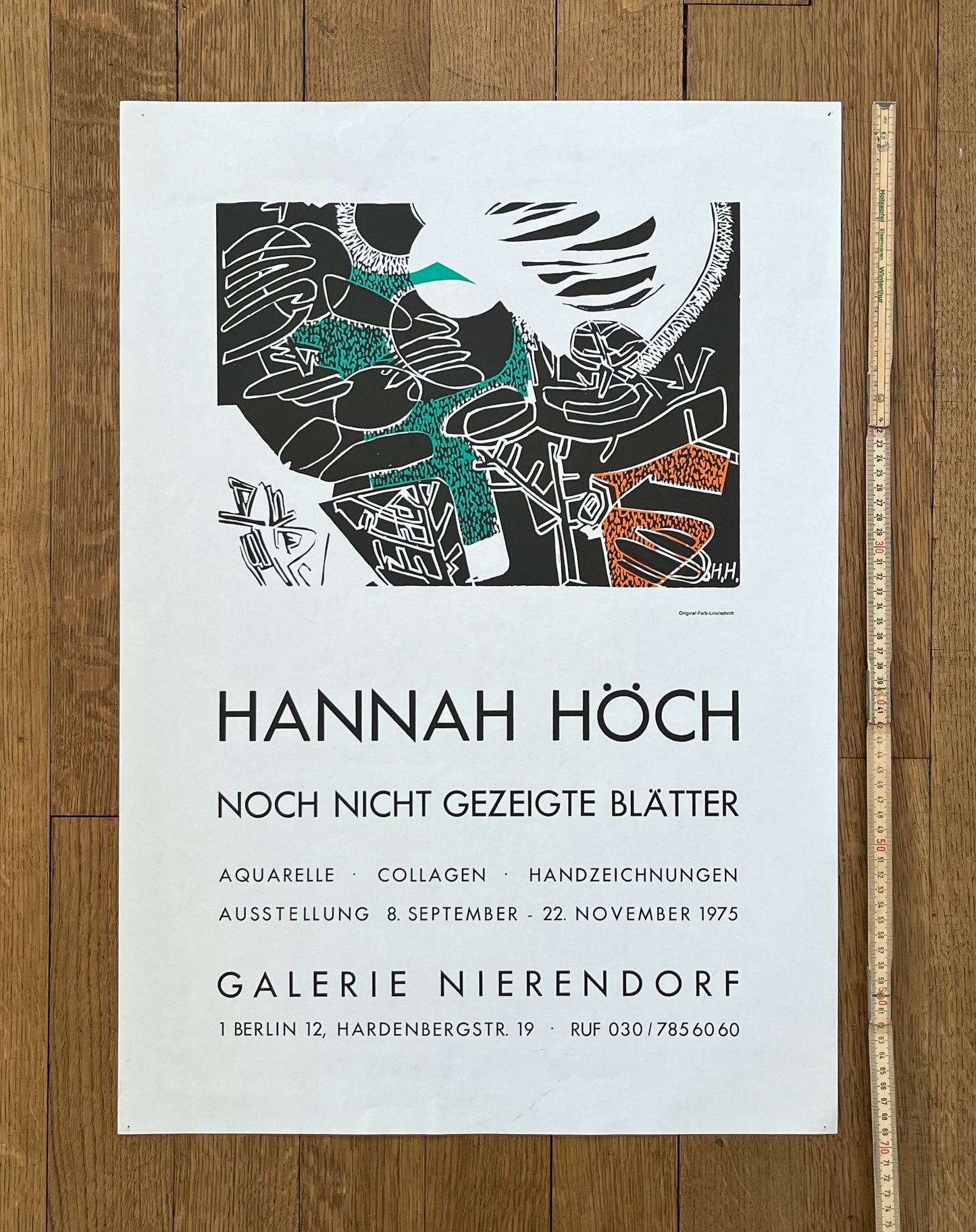 Hannah Höch original art poster - 19.3"×27.6" (49×70cm)
