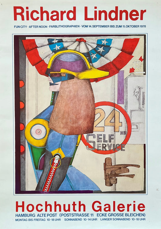 Richard Lindner original art exhibition poster pop art - 24.7"×34.4" (62.8×87.5cm)