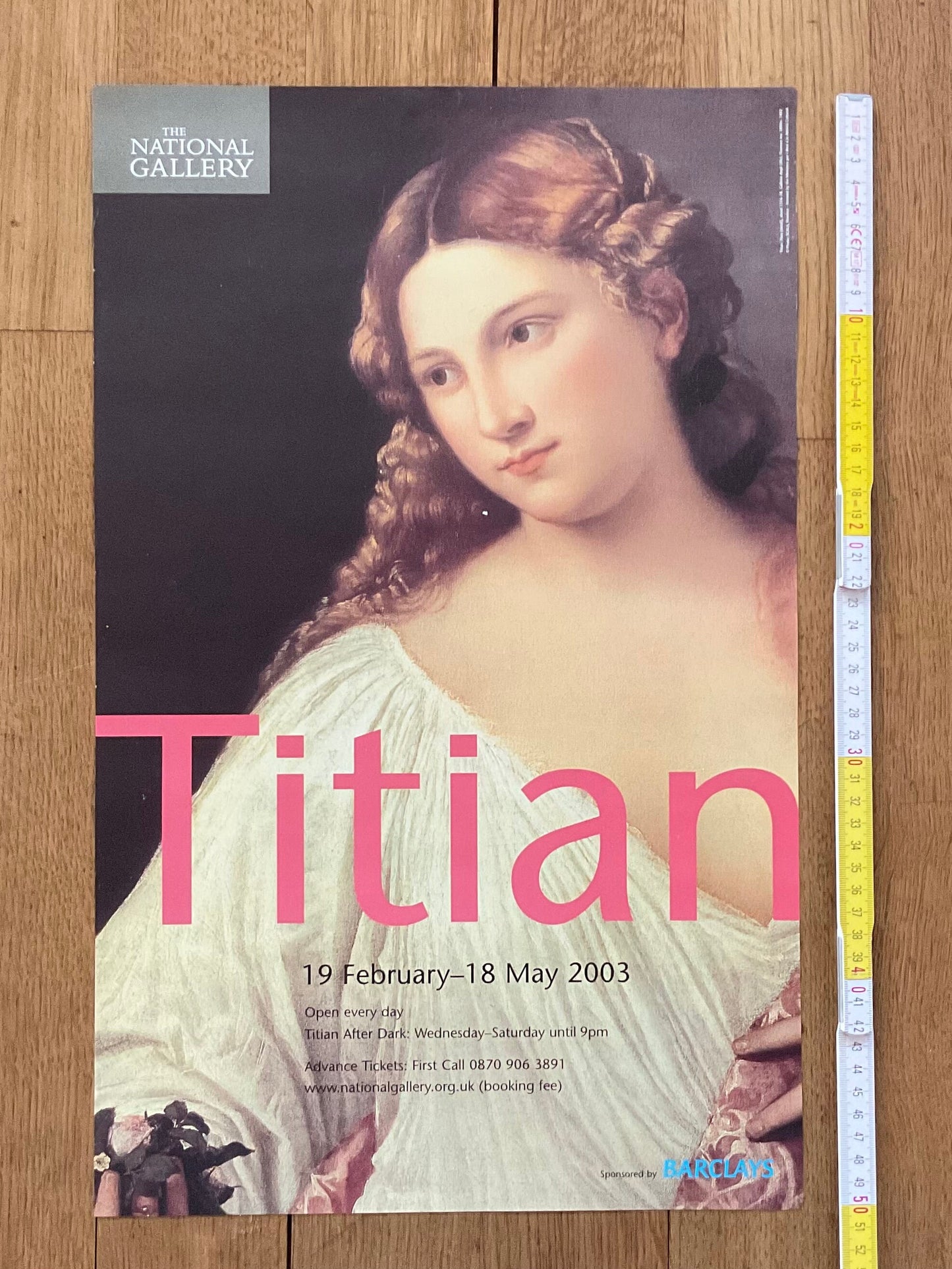 Titian art exhibition poster - 12.6"×20.1" (32×51cm)