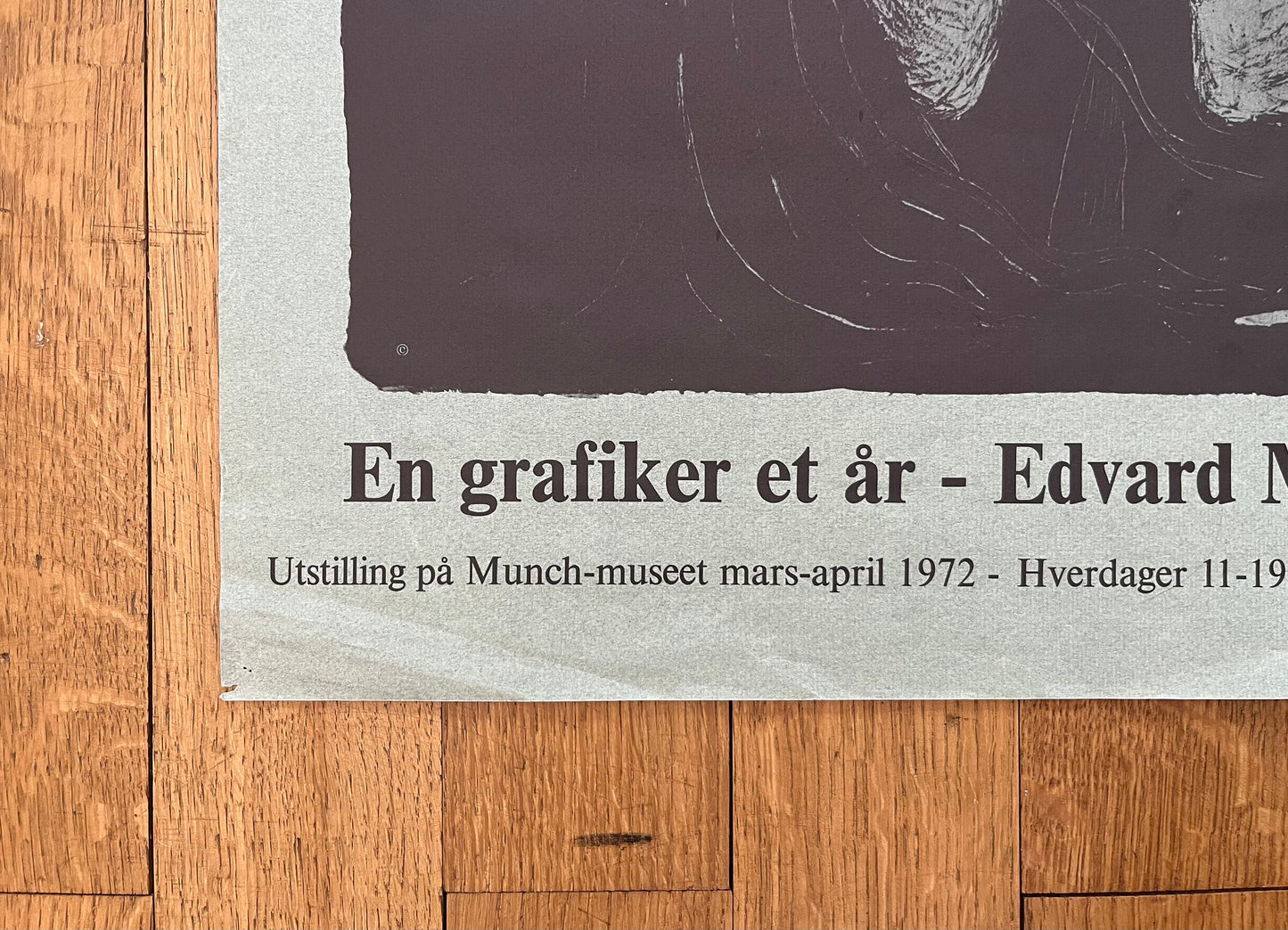 Edvard Munch original art poster - 18.5"×25.4" (47×64.5cm)