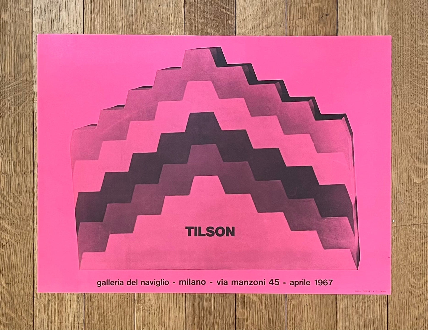 Tilson art exhibition poster - 23.6"×17.2" (60×43.6cm)