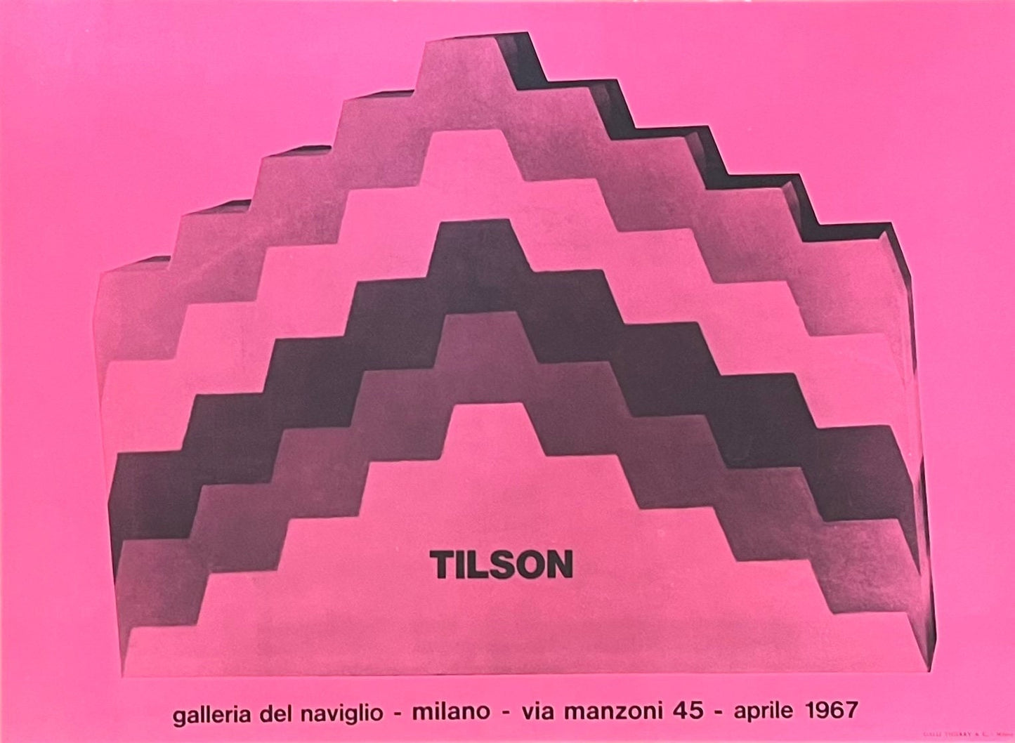 Tilson art exhibition poster - 23.6"×17.2" (60×43.6cm)