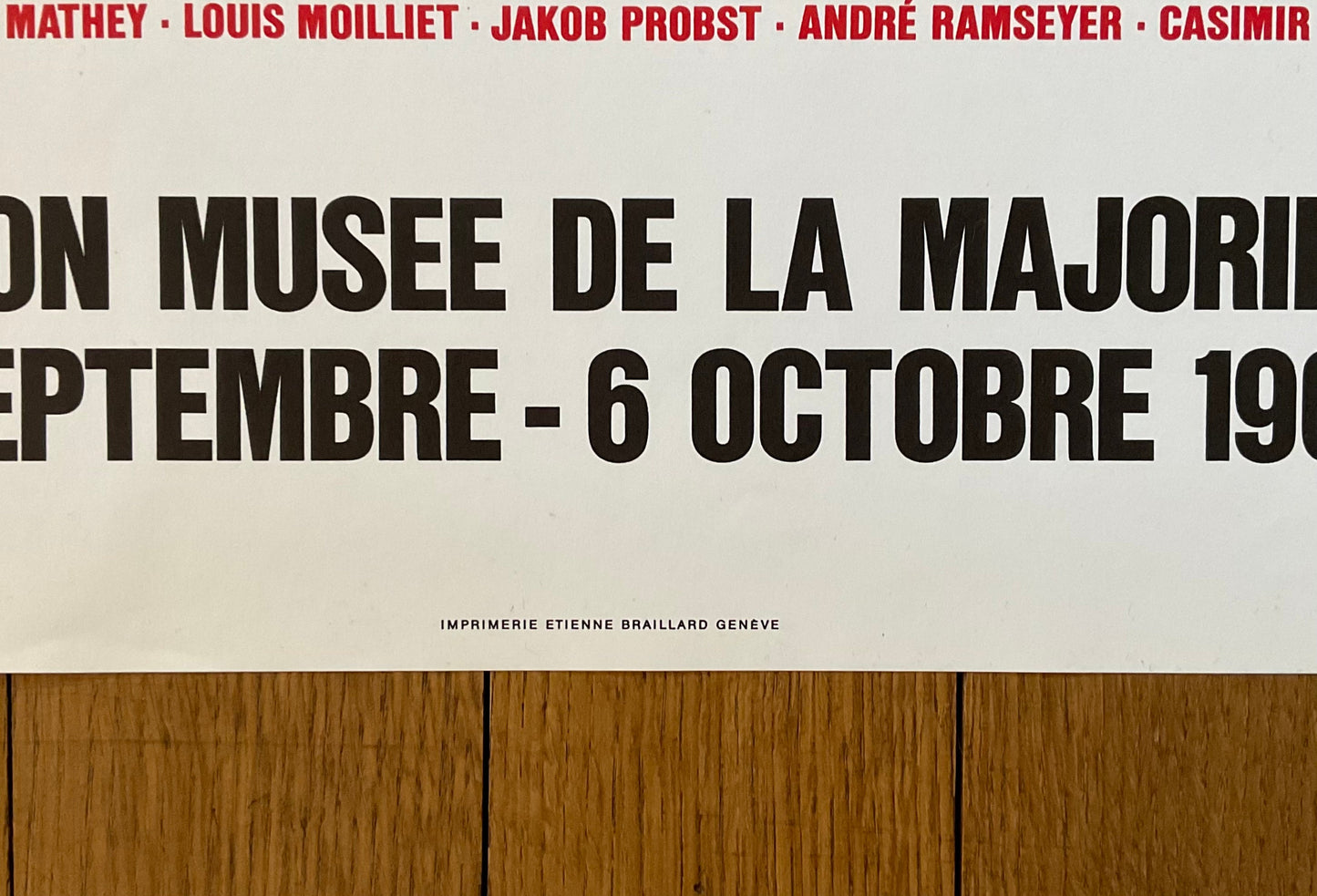 Le Corbusier original art poster - 25.6"×39.4" (65×100cm)