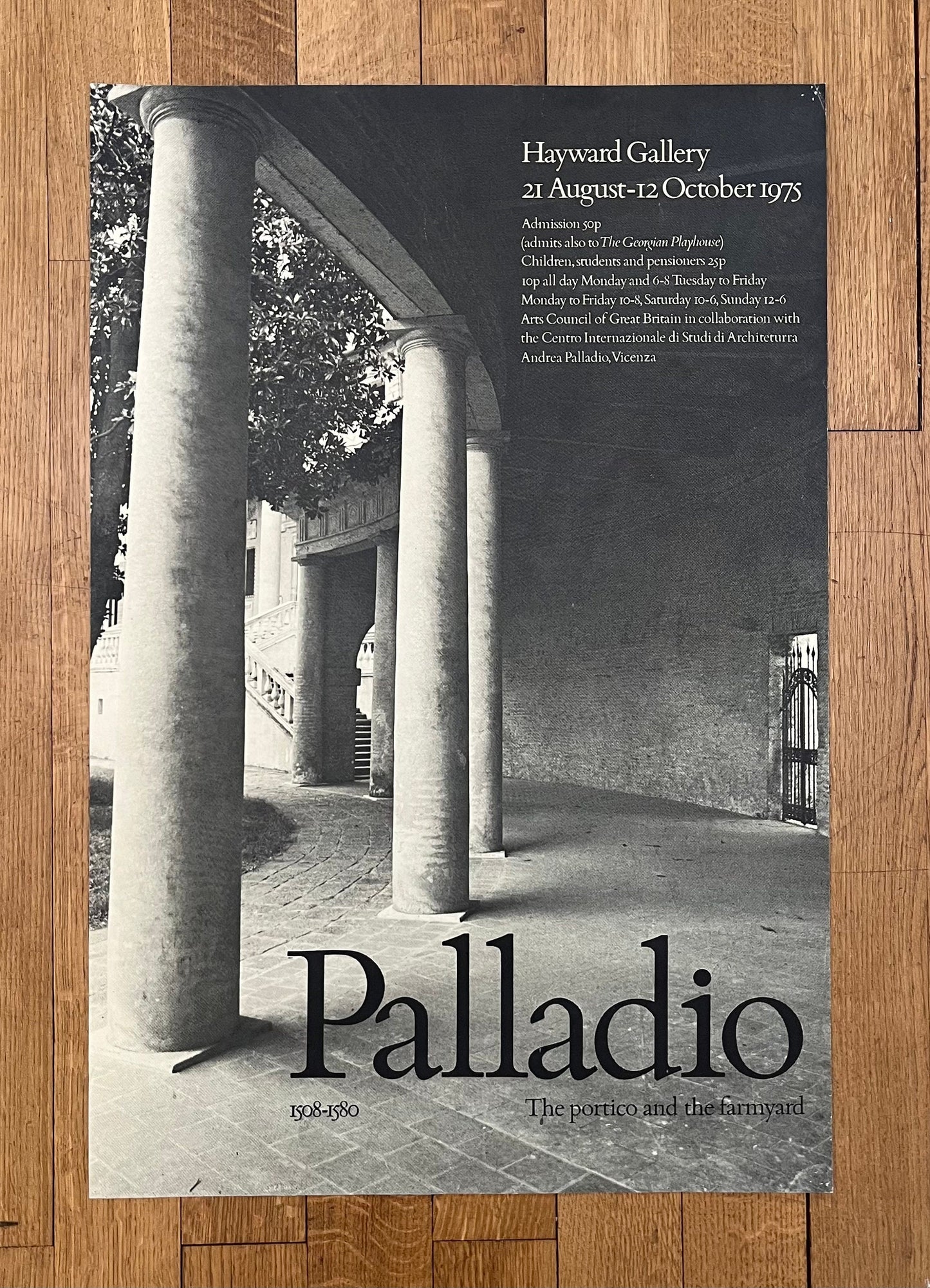 Palladio Hayward Gallery exhibition poster - 20.0"×29.9" (50.7×76cm)