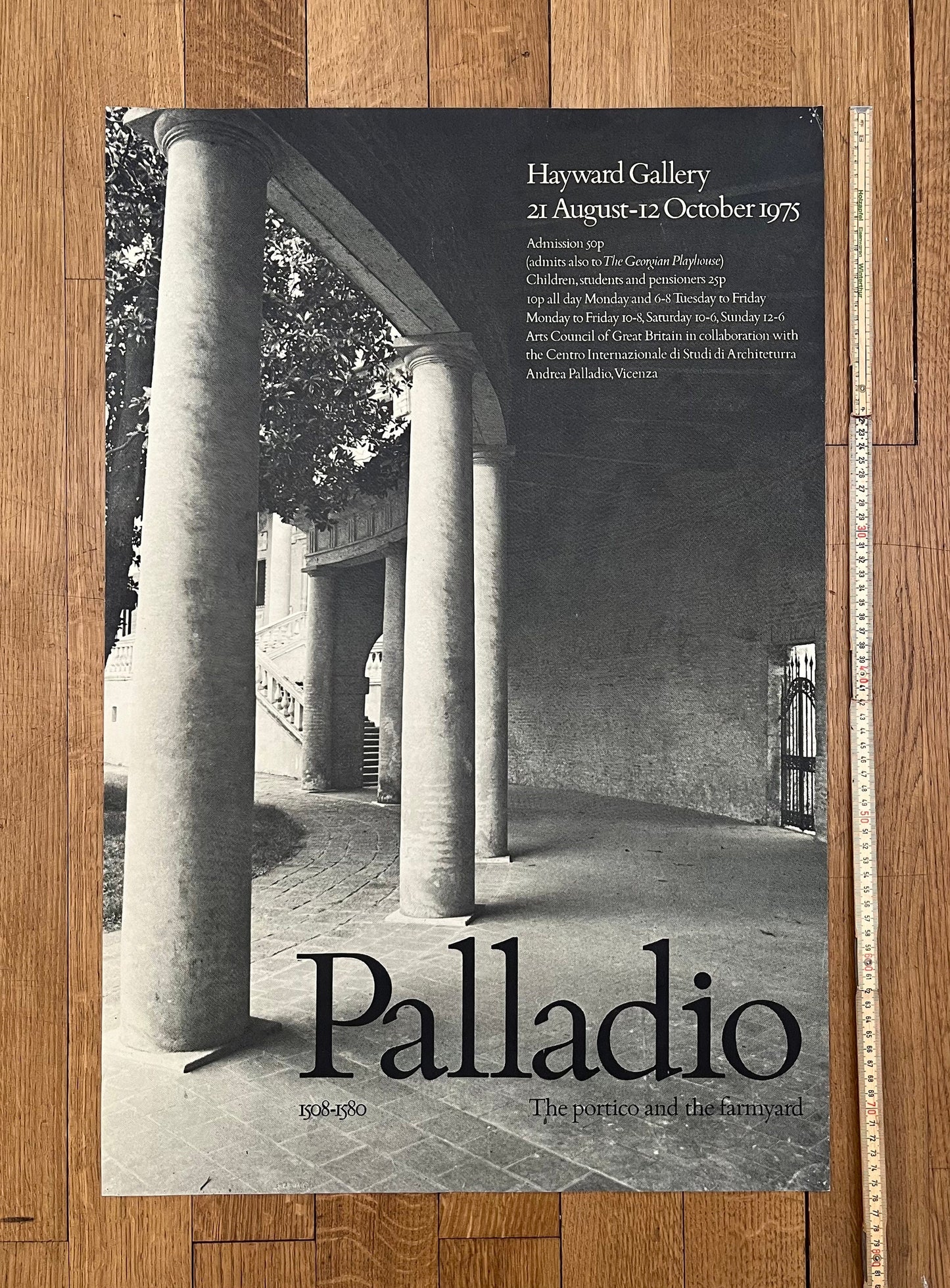 Palladio Hayward Gallery exhibition poster - 20.0"×29.9" (50.7×76cm)