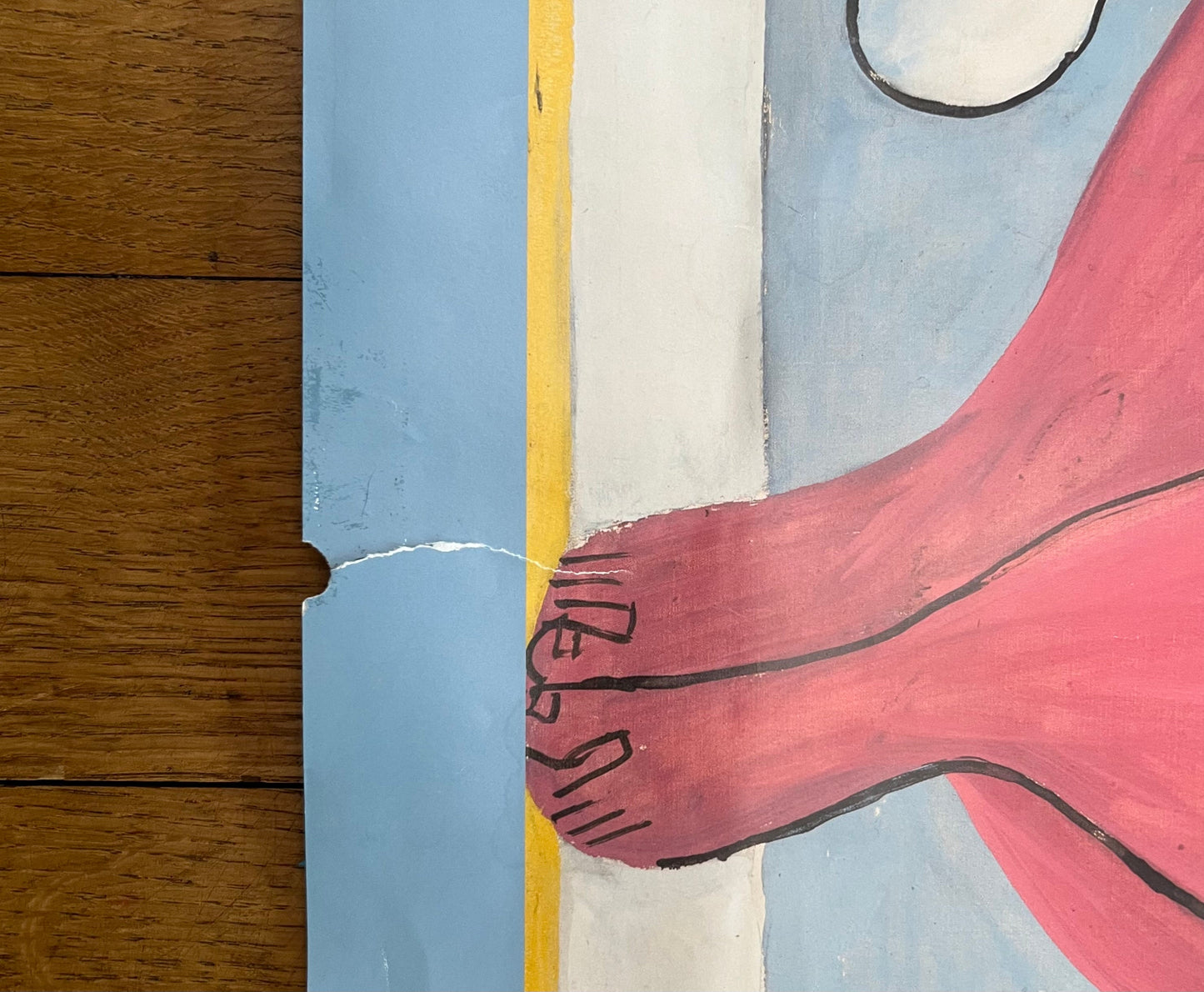 Le Corbusier & Asger Jorn original art poster - 27.6"×23.6" (70×60cm)