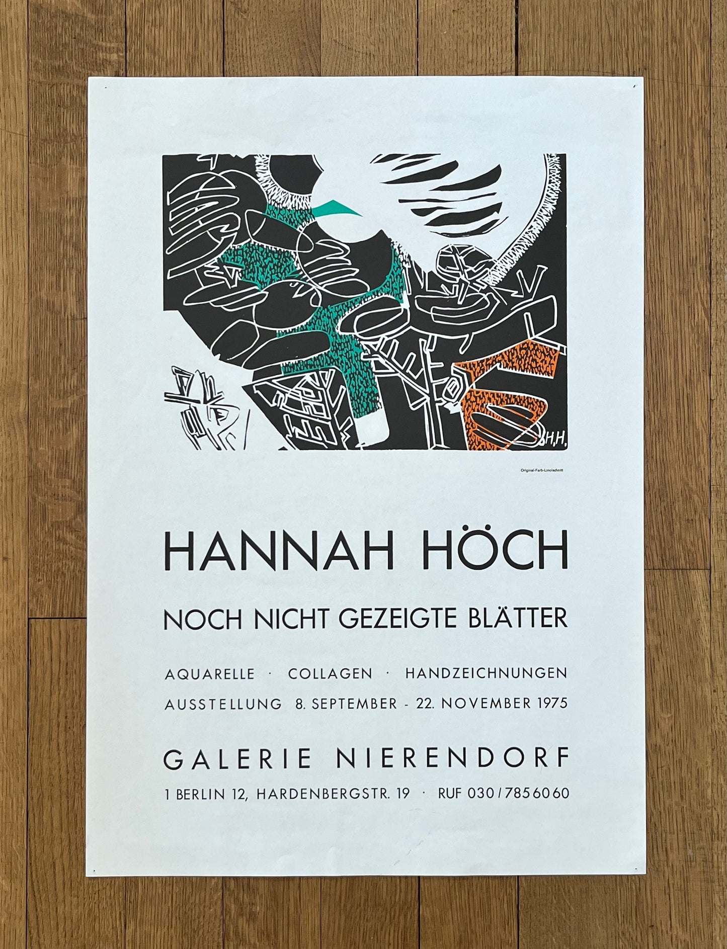 Hannah Höch original art poster - 19.3"×27.6" (49×70cm)
