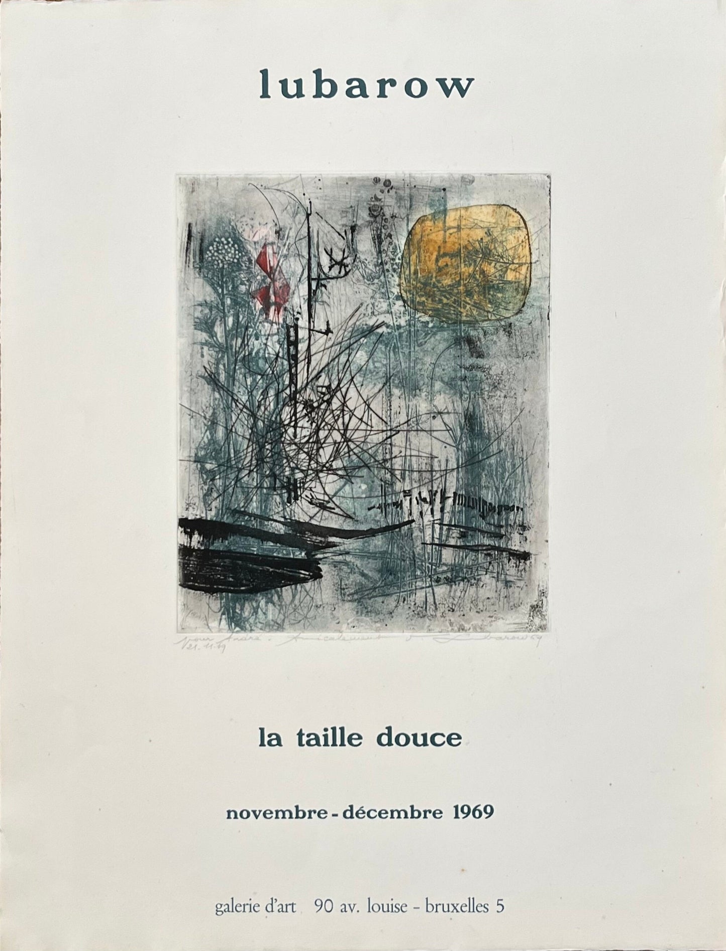 Renée Lubarow original art poster - 19.7"×26.0" (50×66cm)