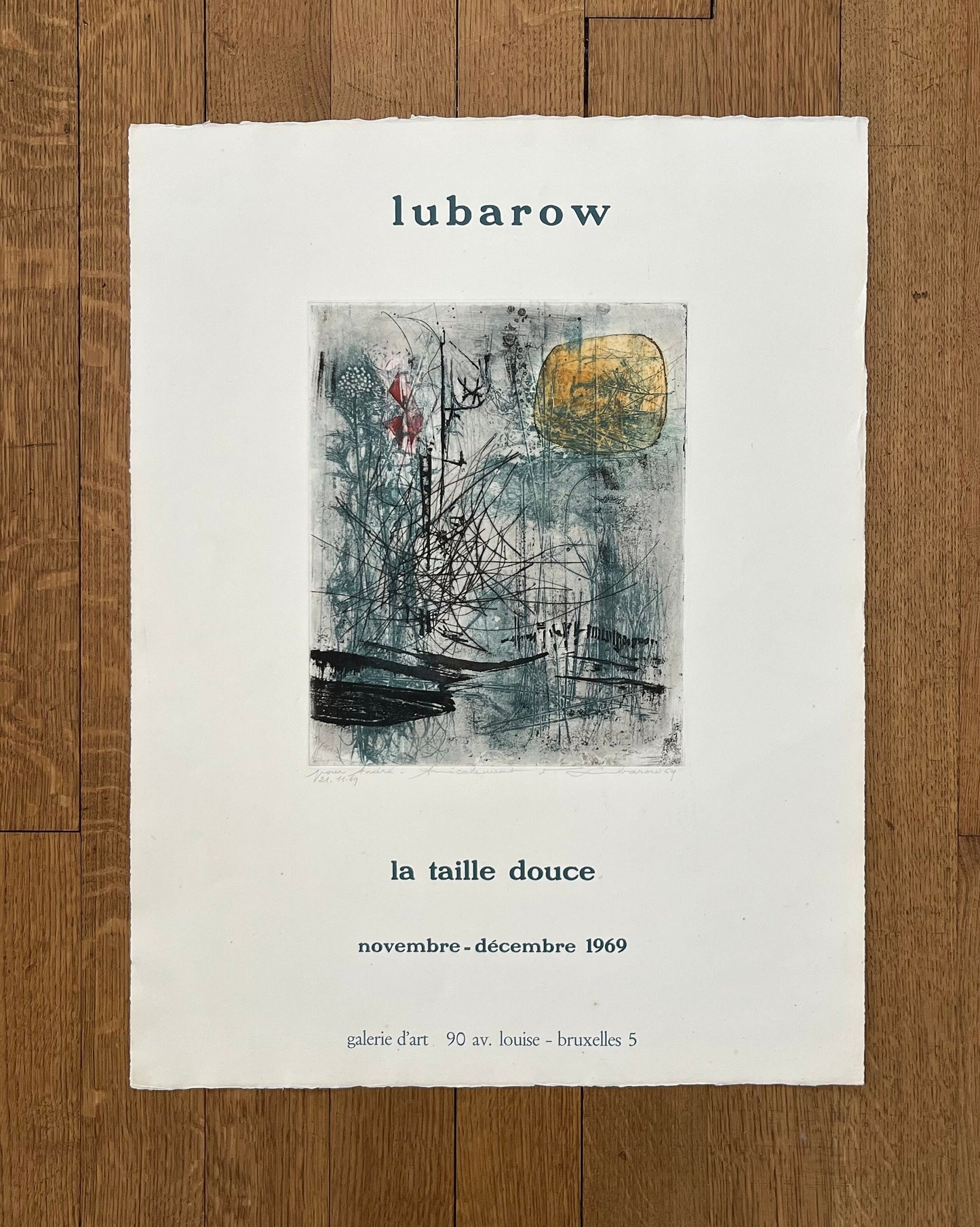 Renée Lubarow original art poster - 19.7"×26.0" (50×66cm)