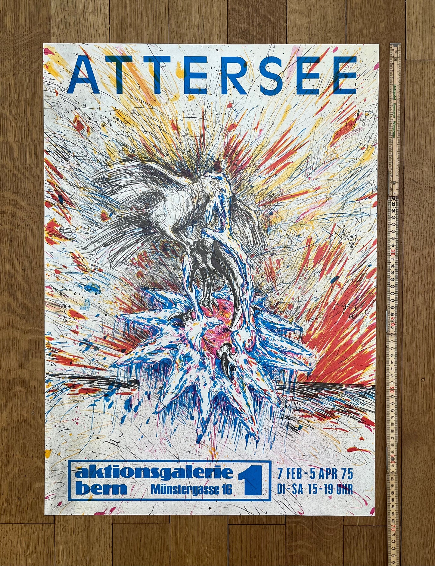 Christian Ludwig Attersee art poster - 19.3"×27.0" (49×68.5cm)