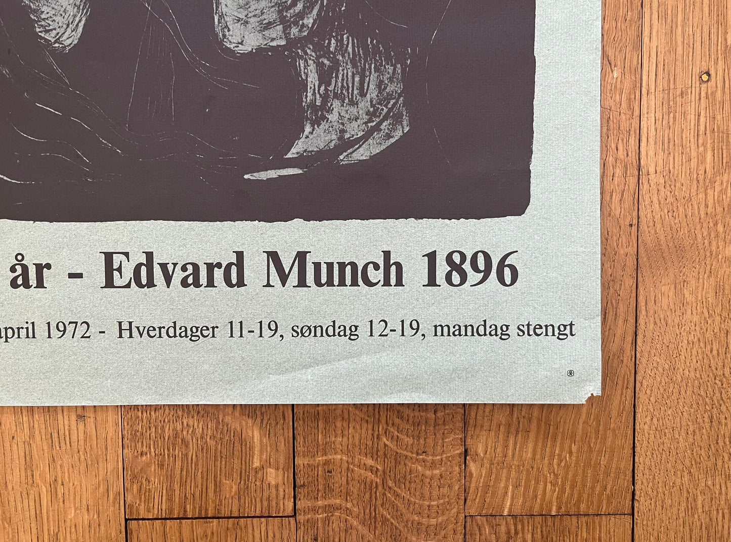 Edvard Munch original art poster - 18.5"×25.4" (47×64.5cm)