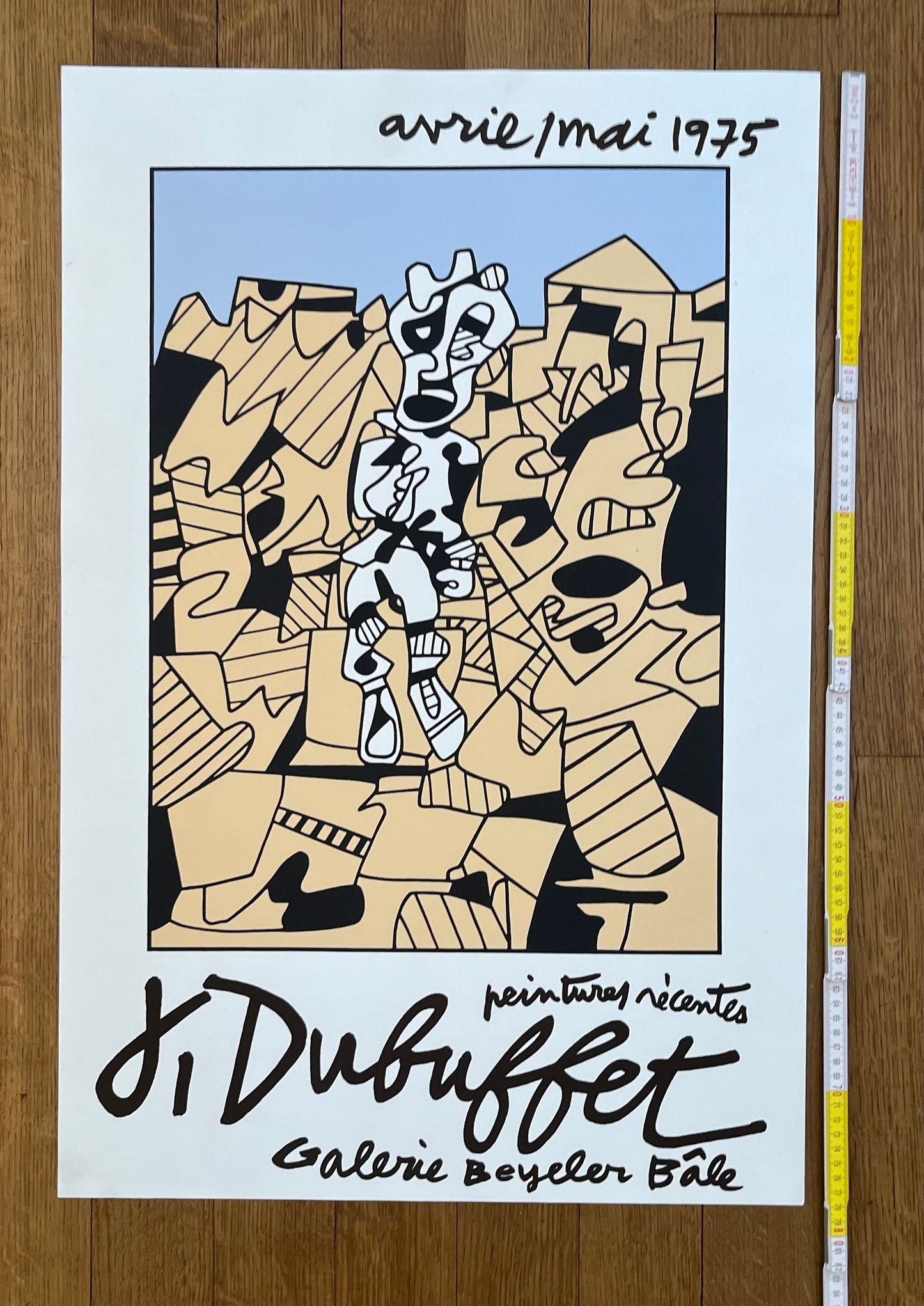 Dubuffet original art poster - 20.5"×30.9" (52×78.5cm)