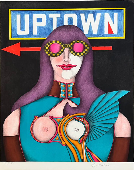 Richard Lindner original art print signed - 19.9"×25.6" (50.5×65cm)